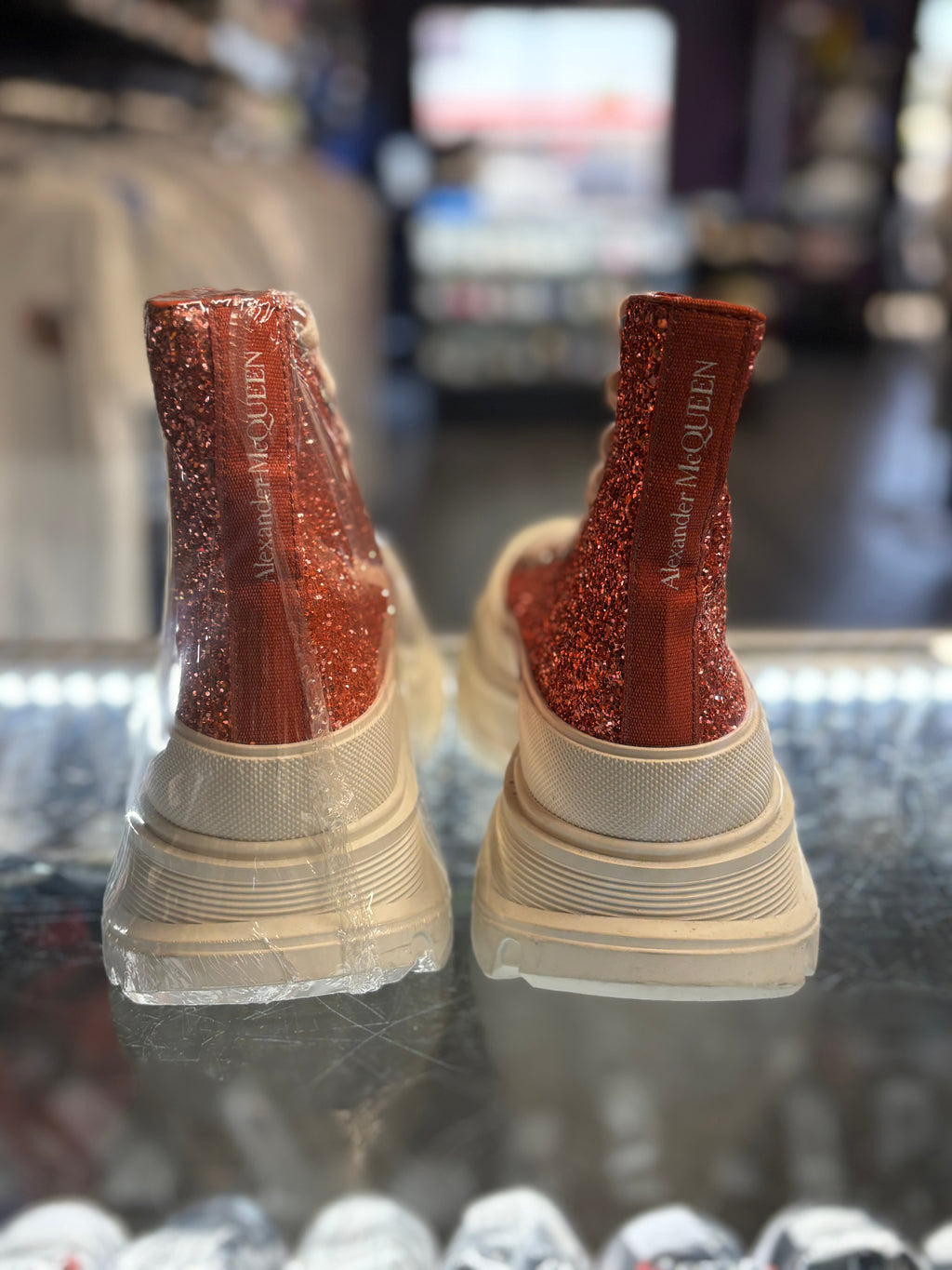 Alexander McQueen Oversized Boot "Peach"
