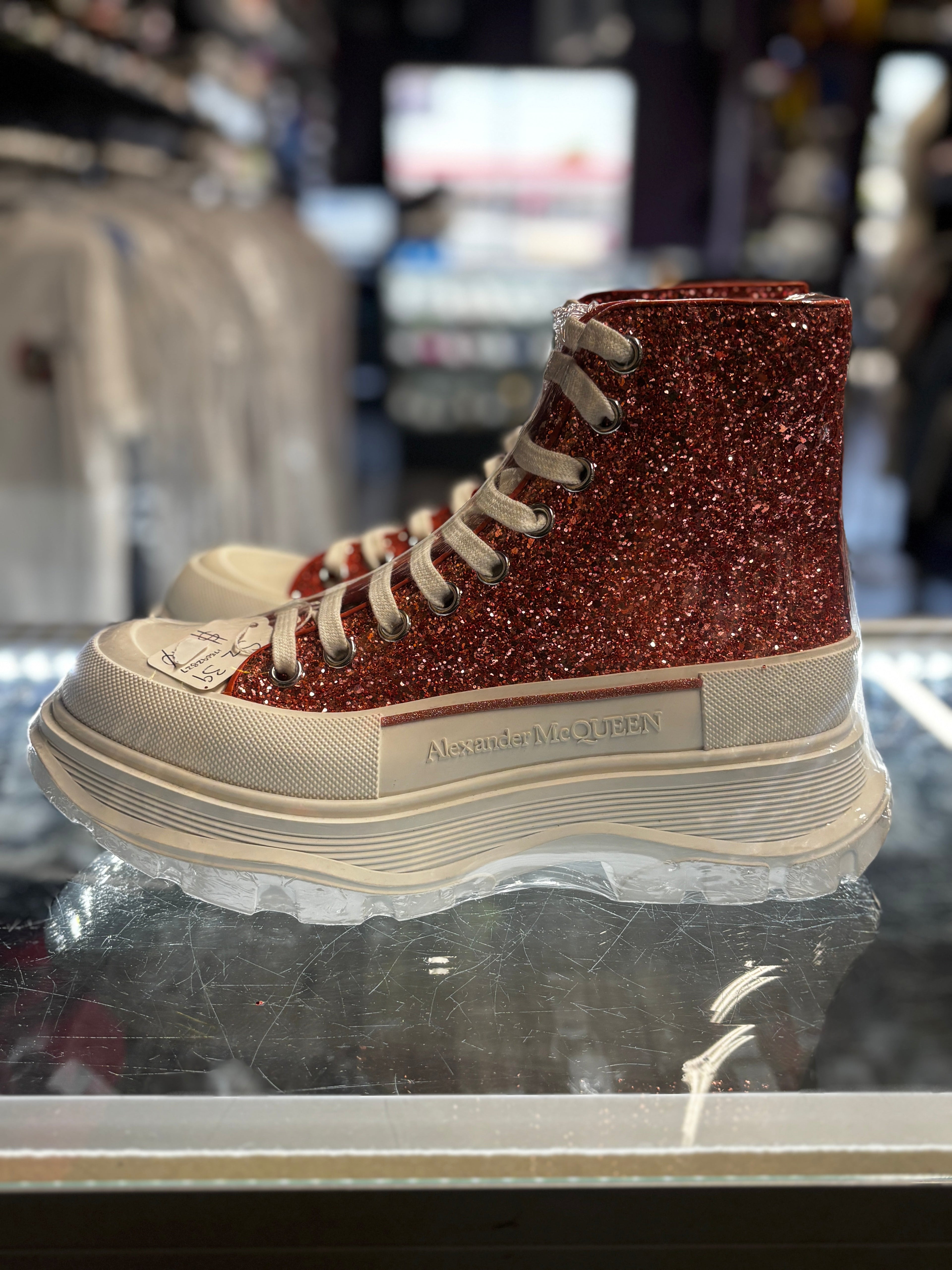 Alexander McQueen Oversized Boot "Peach"