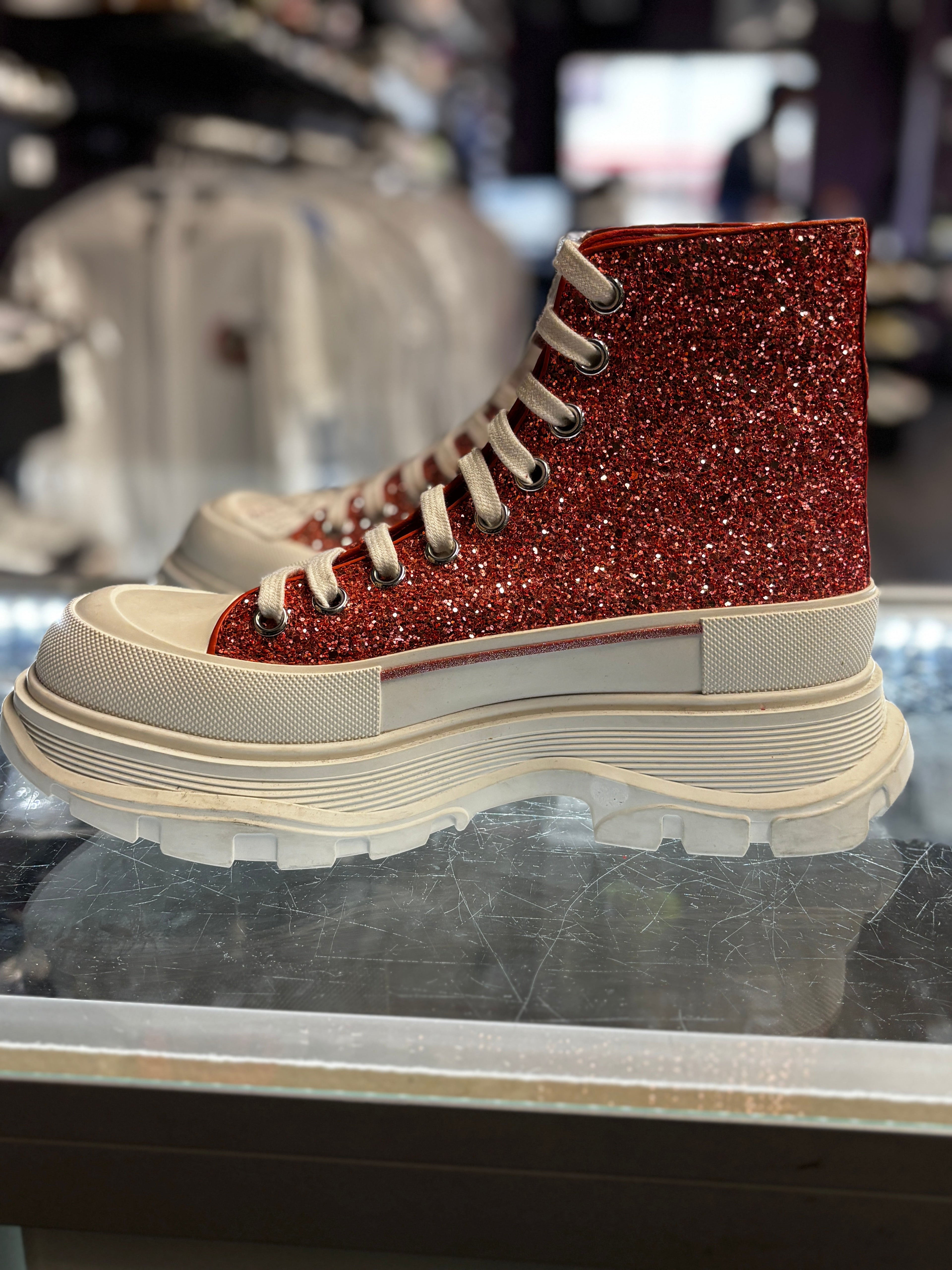Alexander McQueen Oversized Boot "Peach"