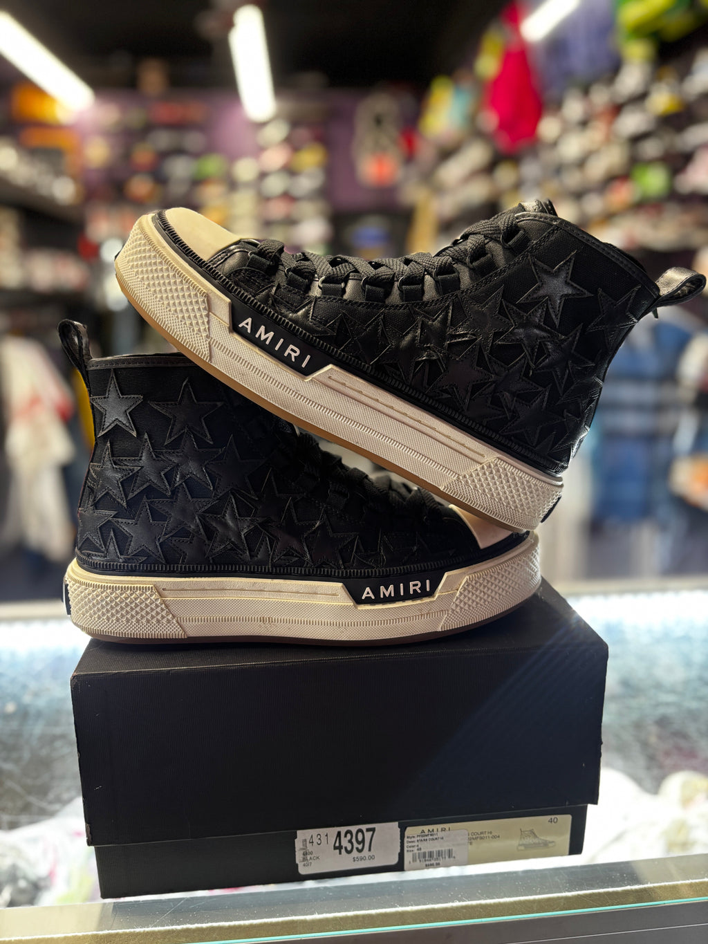 Amiri High Stars Court "Black"