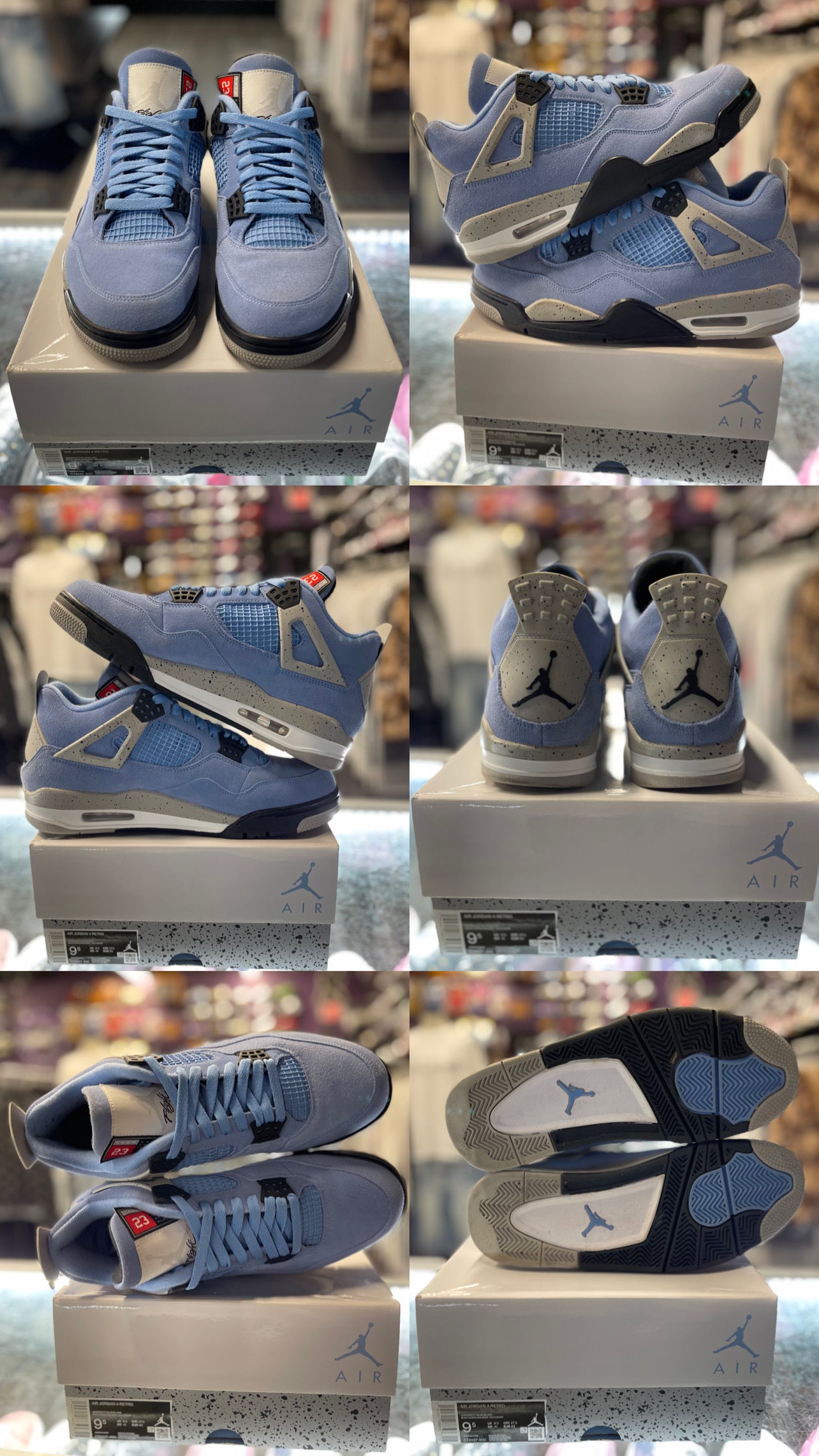 2021 Air Jordan Retro 4 "University Blue"