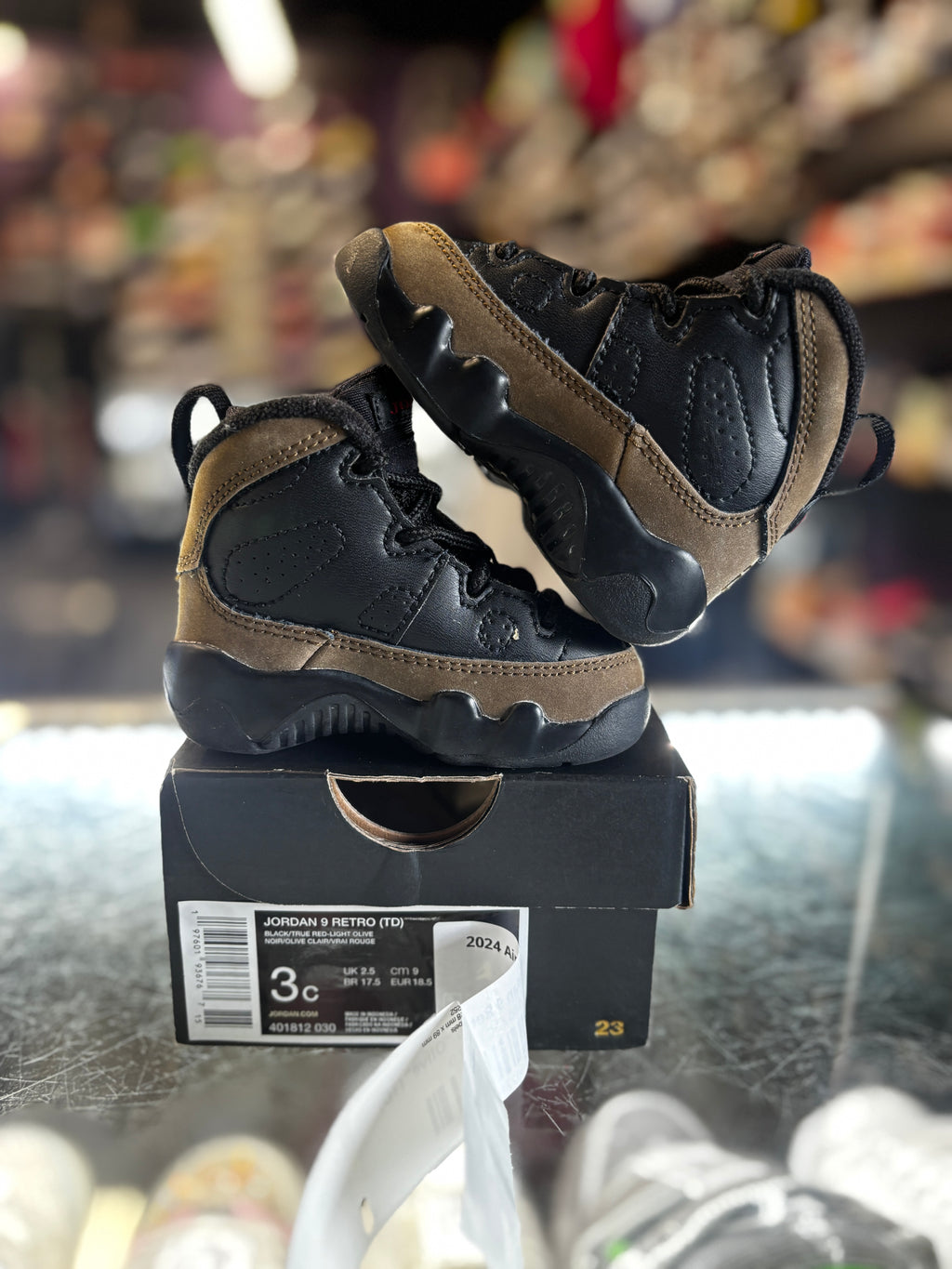2024 Air Jordan 9 Retro "Olive" (TD)