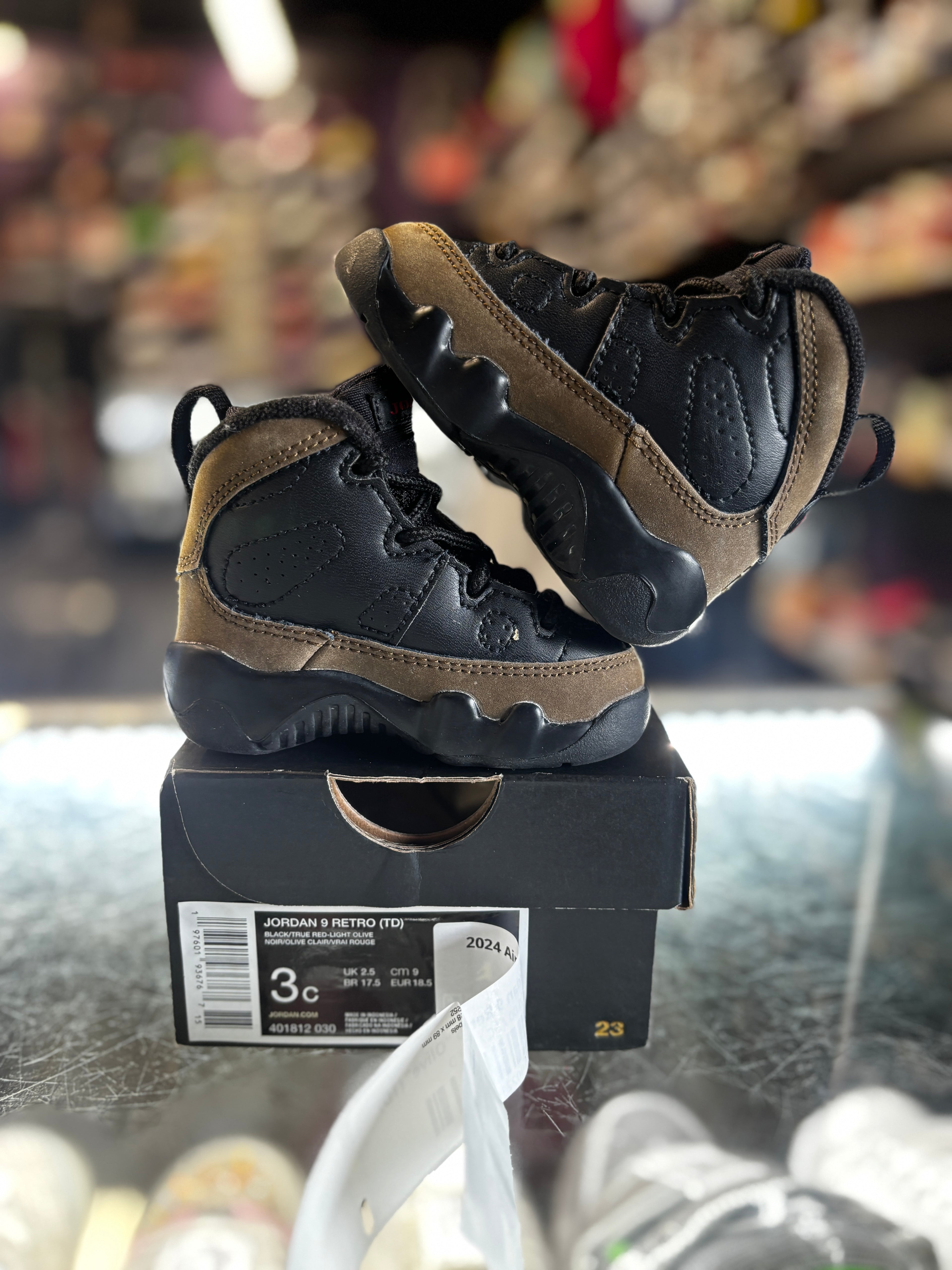 2024 Air Jordan 9 Retro "Olive" (TD)