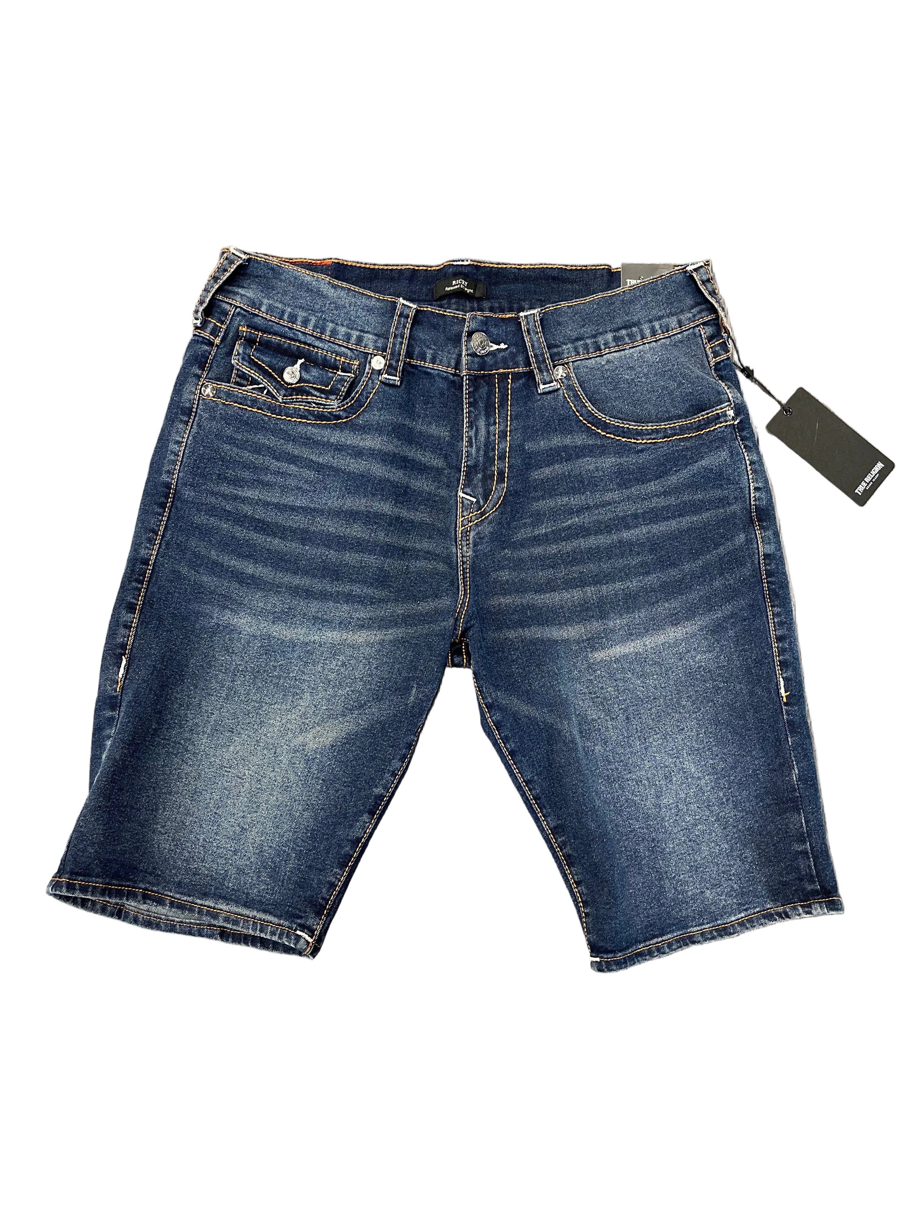 True Religion Shorts Dark Glacial Ricky