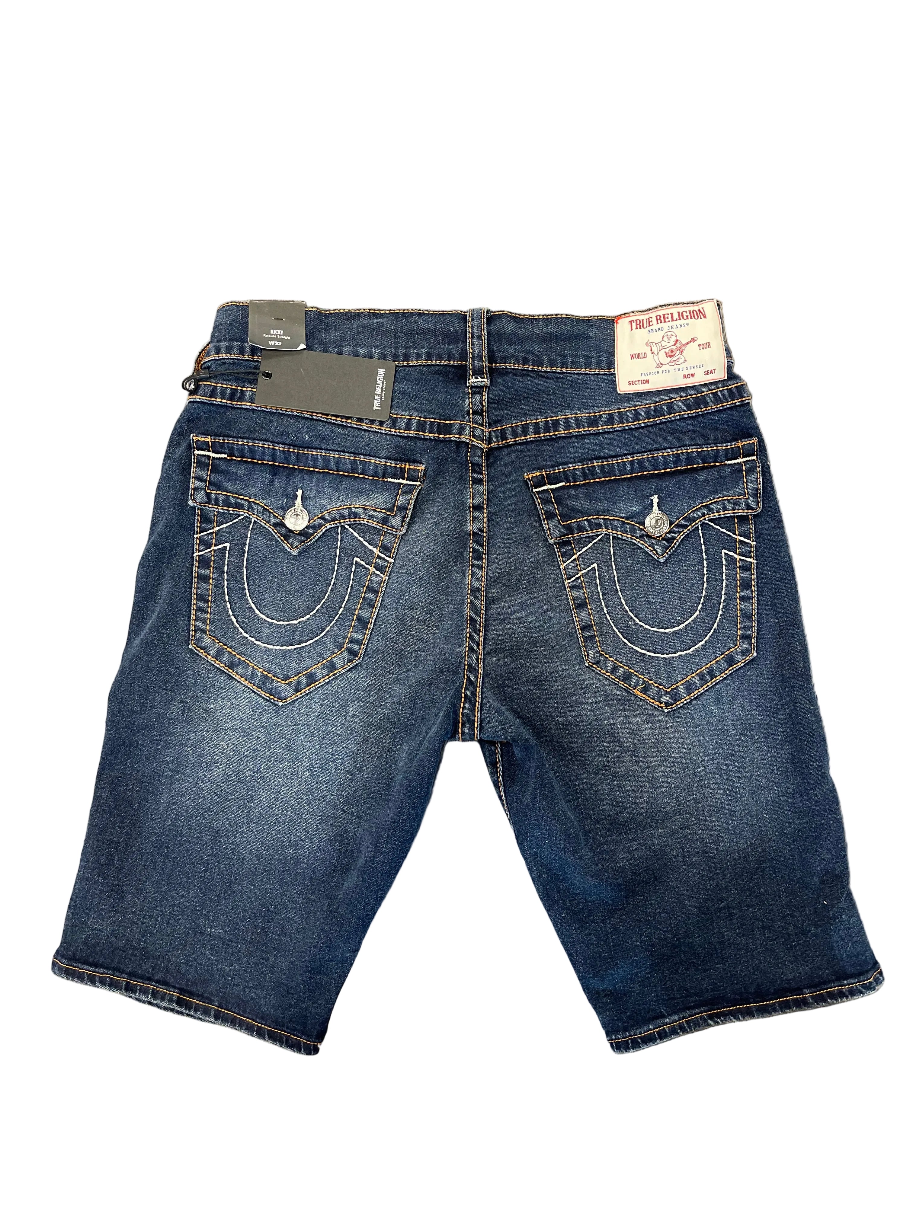 True Religion Shorts Dark Glacial Ricky