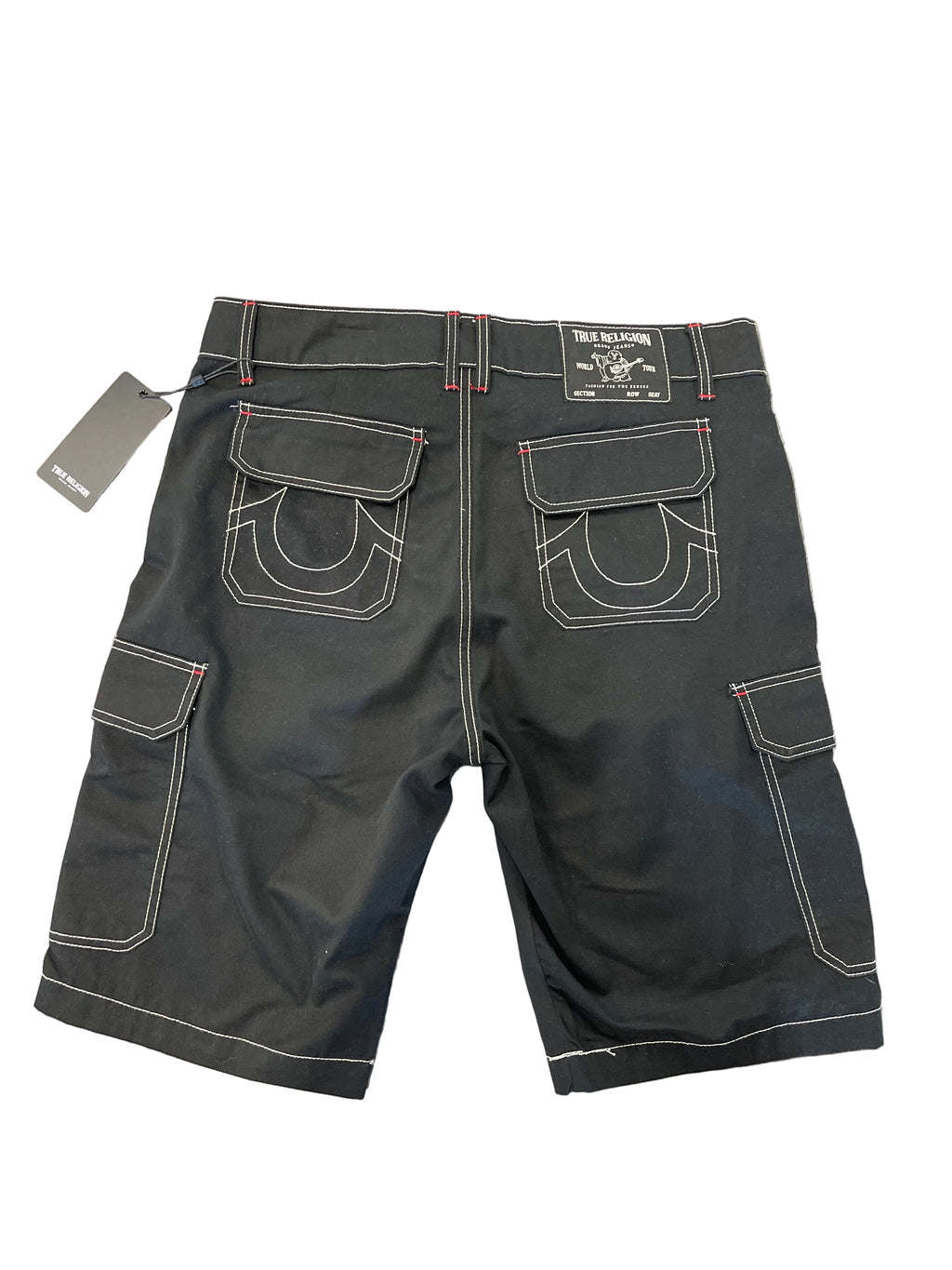 True Religion Shorts Jet Black Cargo