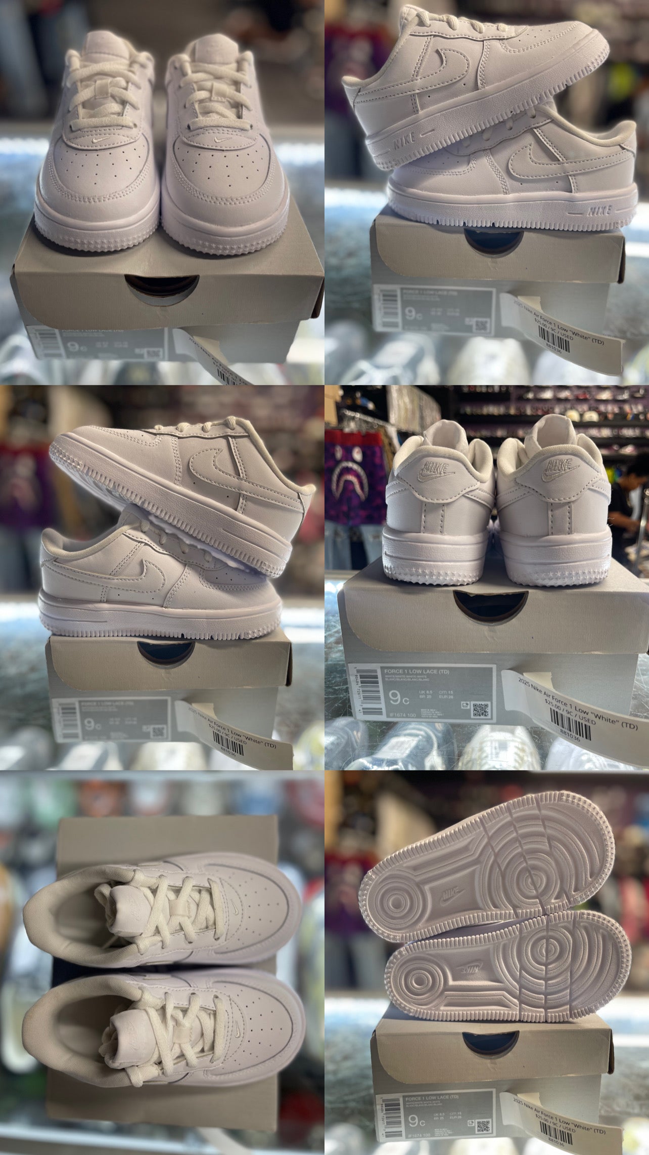 2025 Nike Air Force 1 Low "White" (TD)