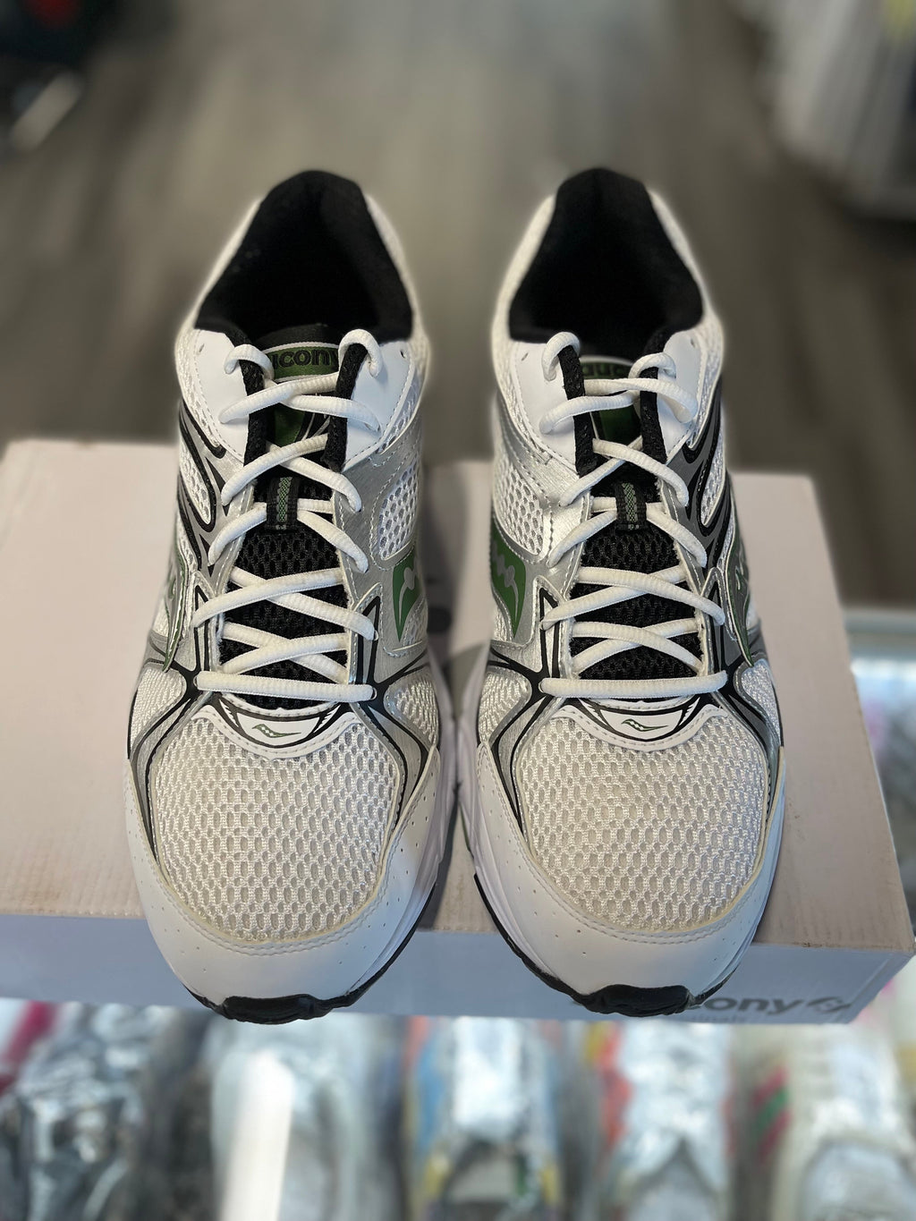 Saucony Ride Millennium Sneaker "White/Green"