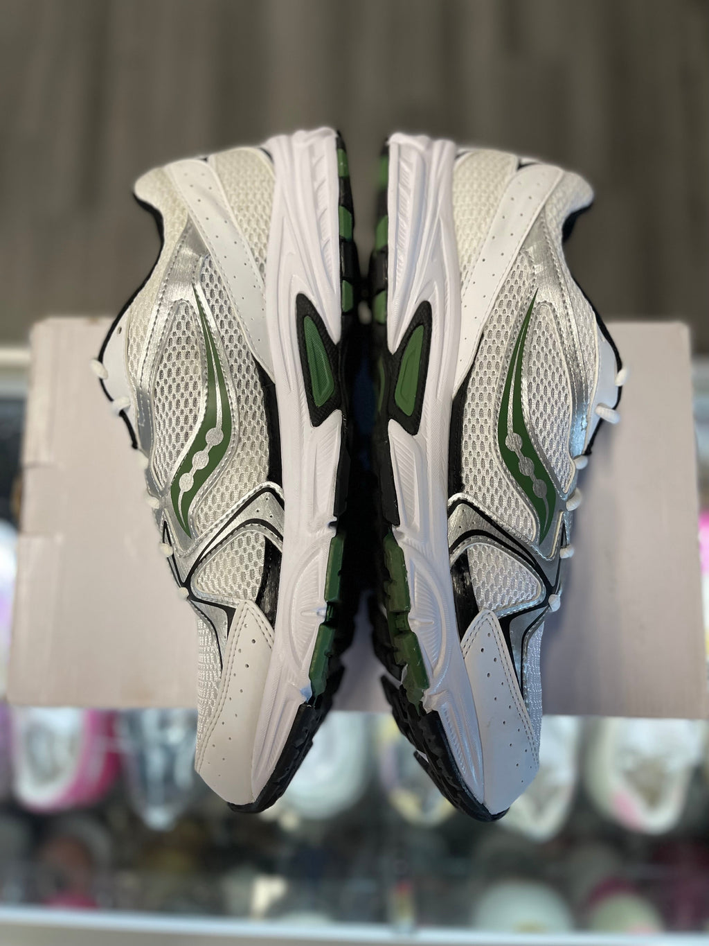 Saucony Ride Millennium Sneaker "White/Green"