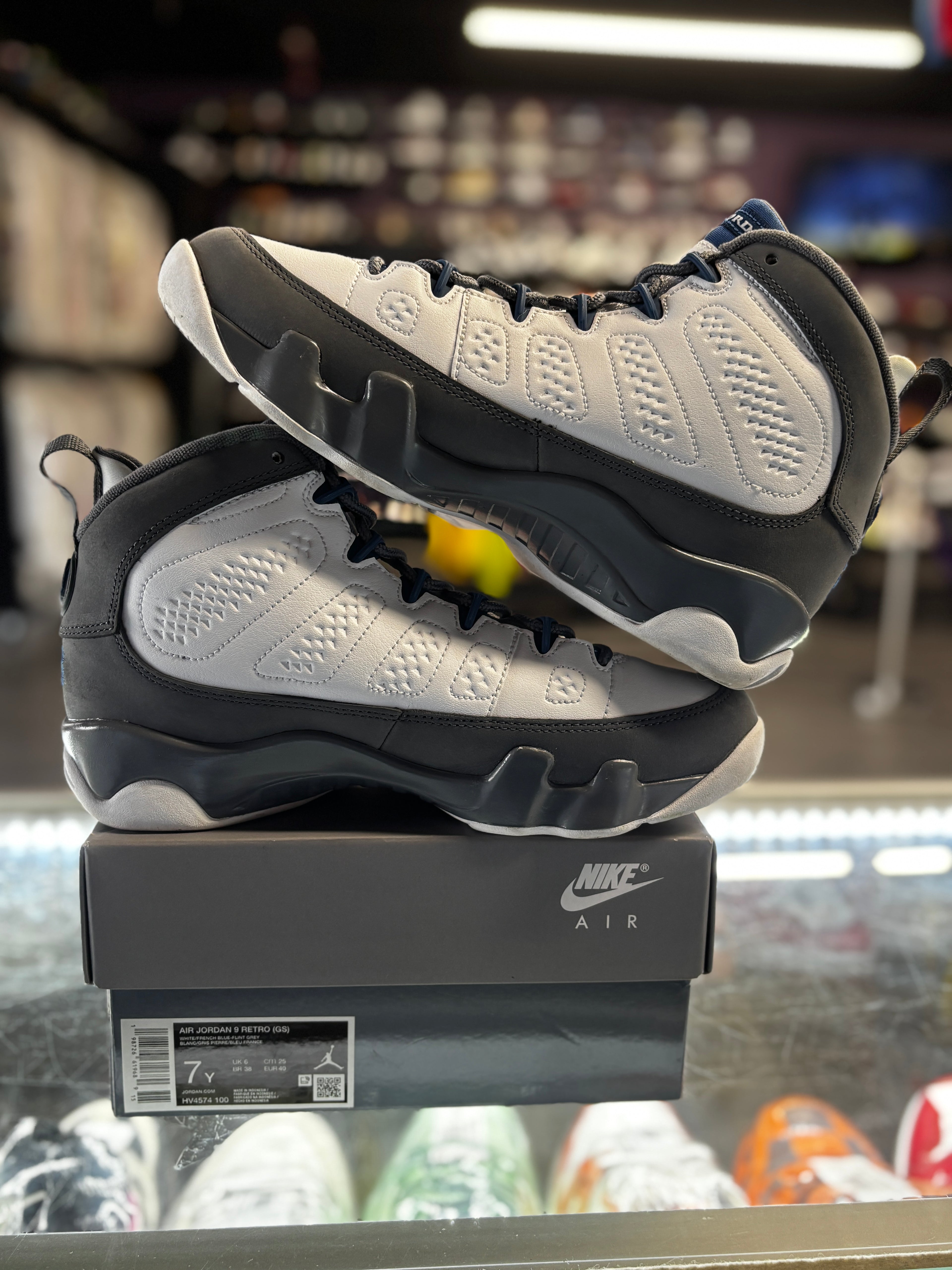 2026 Air Jordan Retro 9 "Flint Grey French Blue" (GS)