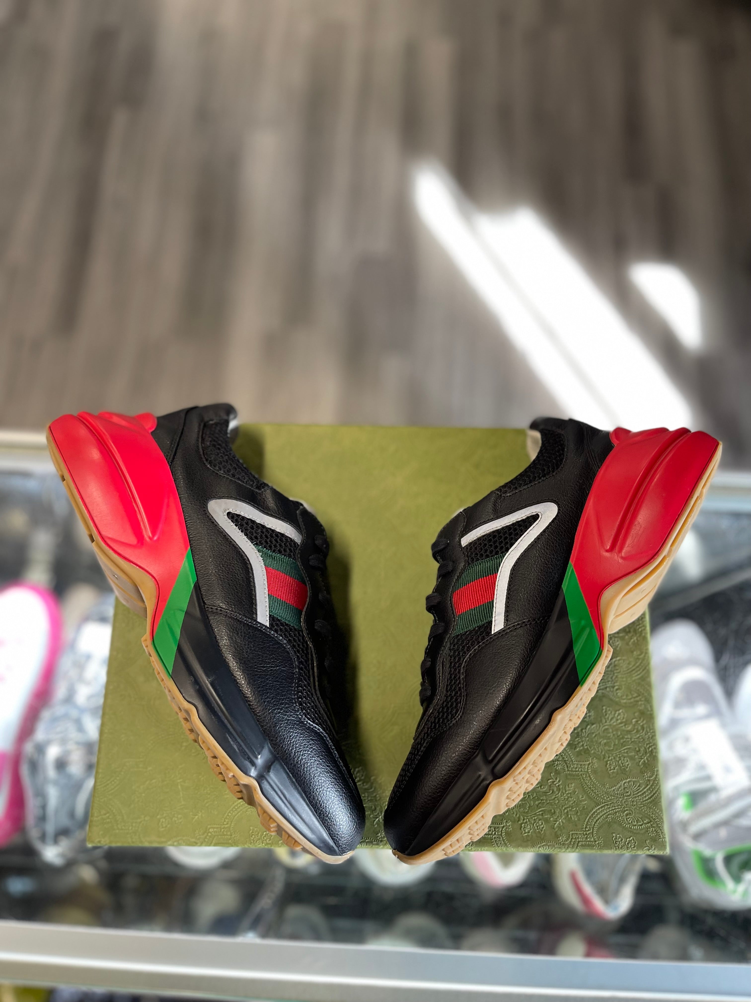 Gucci Rhyton Sneaker "Black/Red/Green"