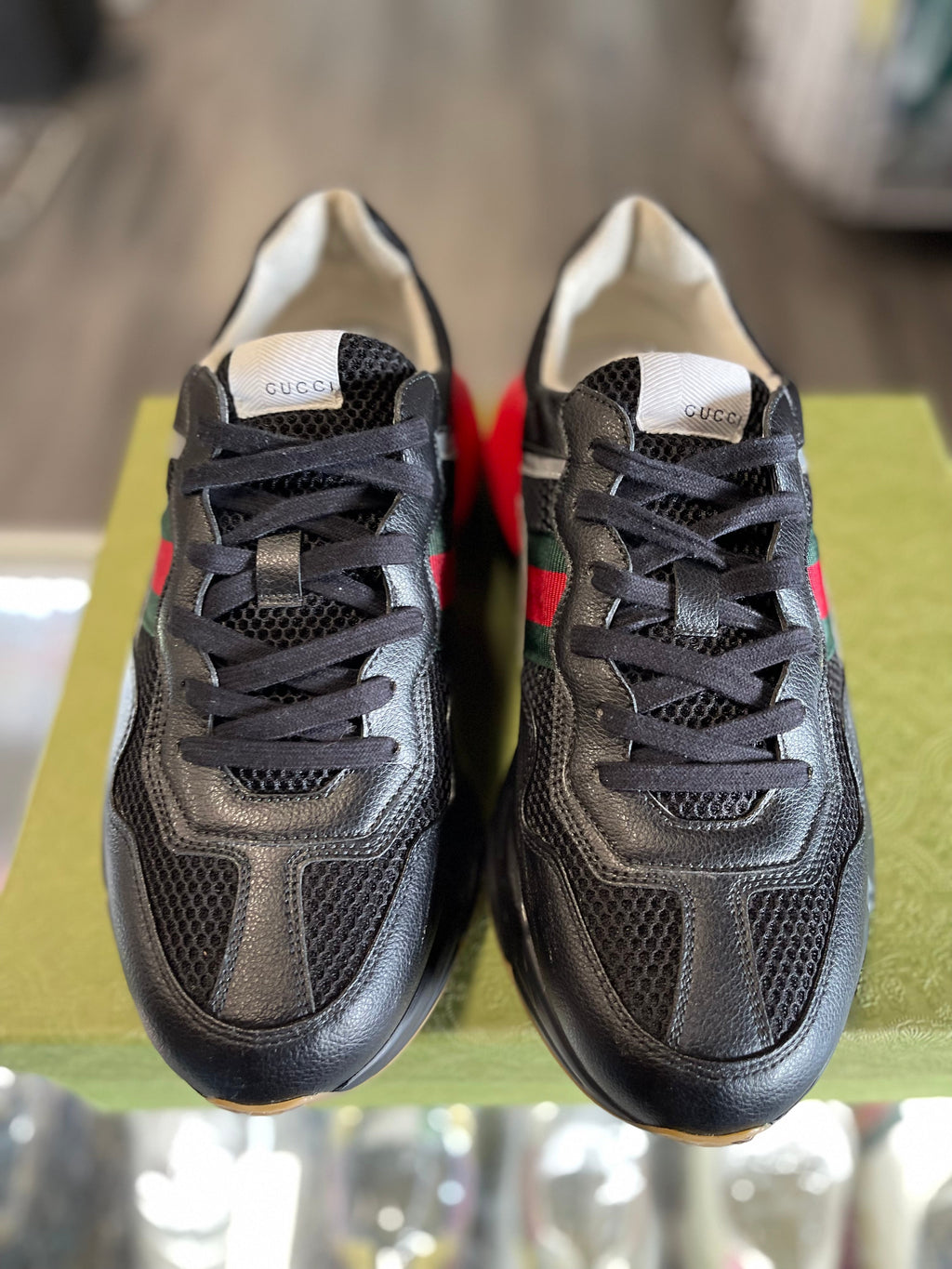 Gucci Rhyton Sneaker "Black/Red/Green"