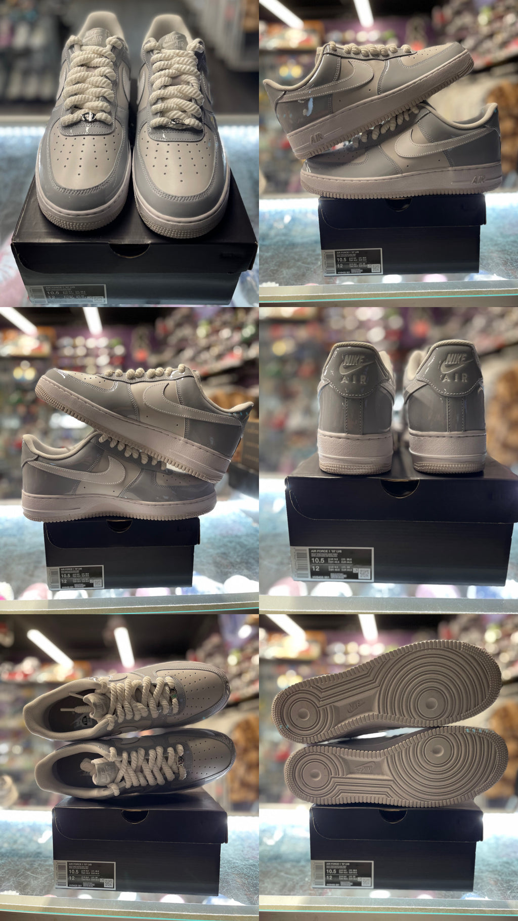 2025 Nike Air Force 1 Low "Wolf Grey Patent"
