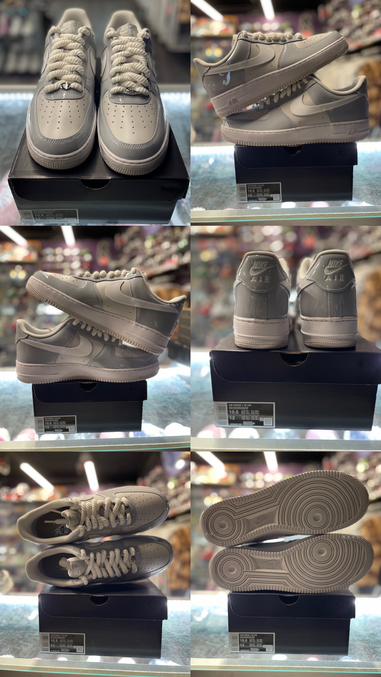 2025 Nike Air Force 1 Low "Wolf Grey Patent"