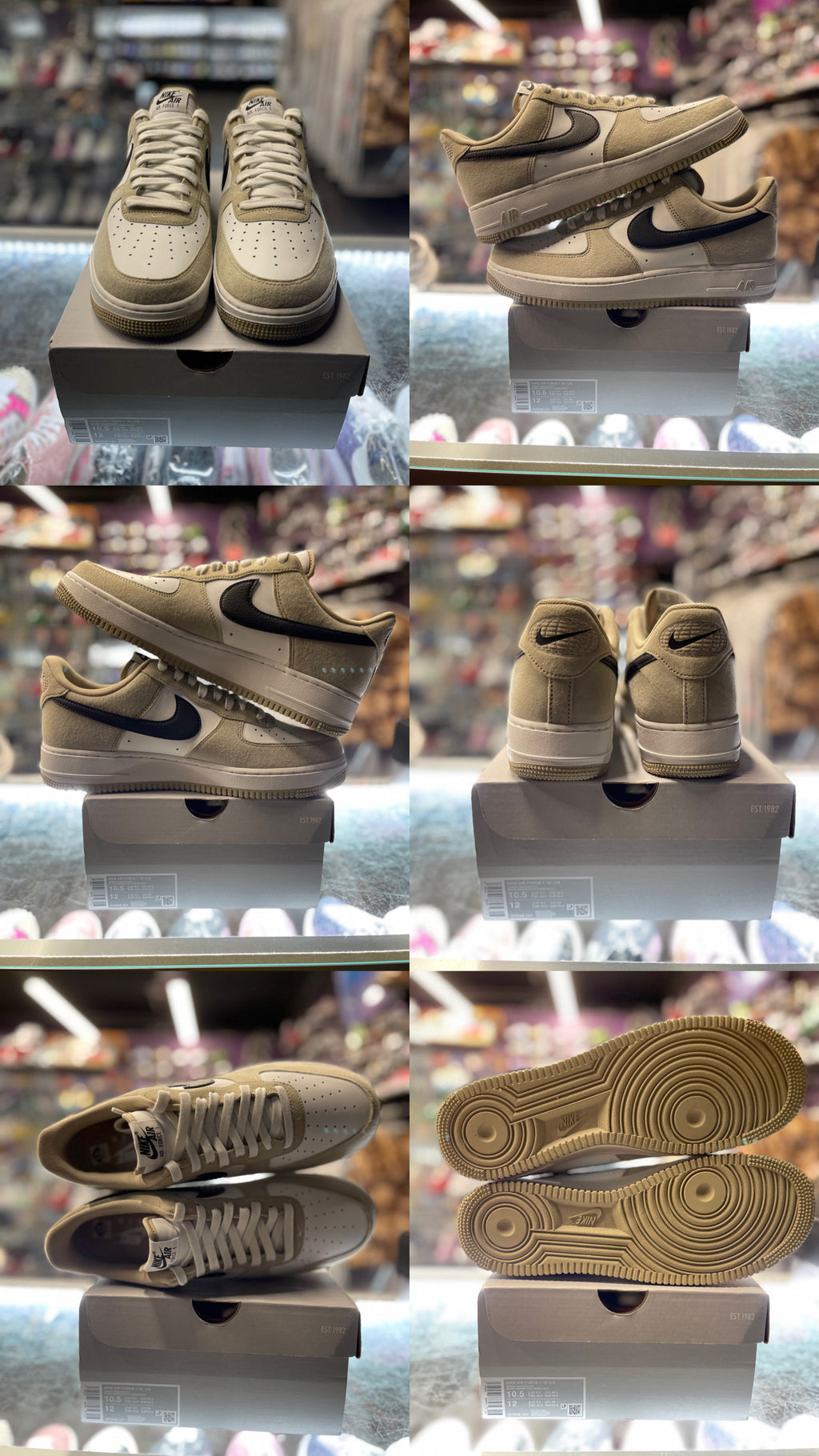 2024 Nike Air Force 1 low "White Desert Khaki Black"