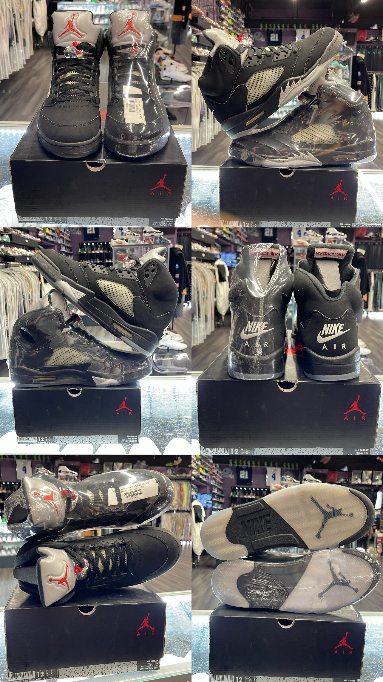 2016 Air Jordan Retro 5 "Black Metallic"