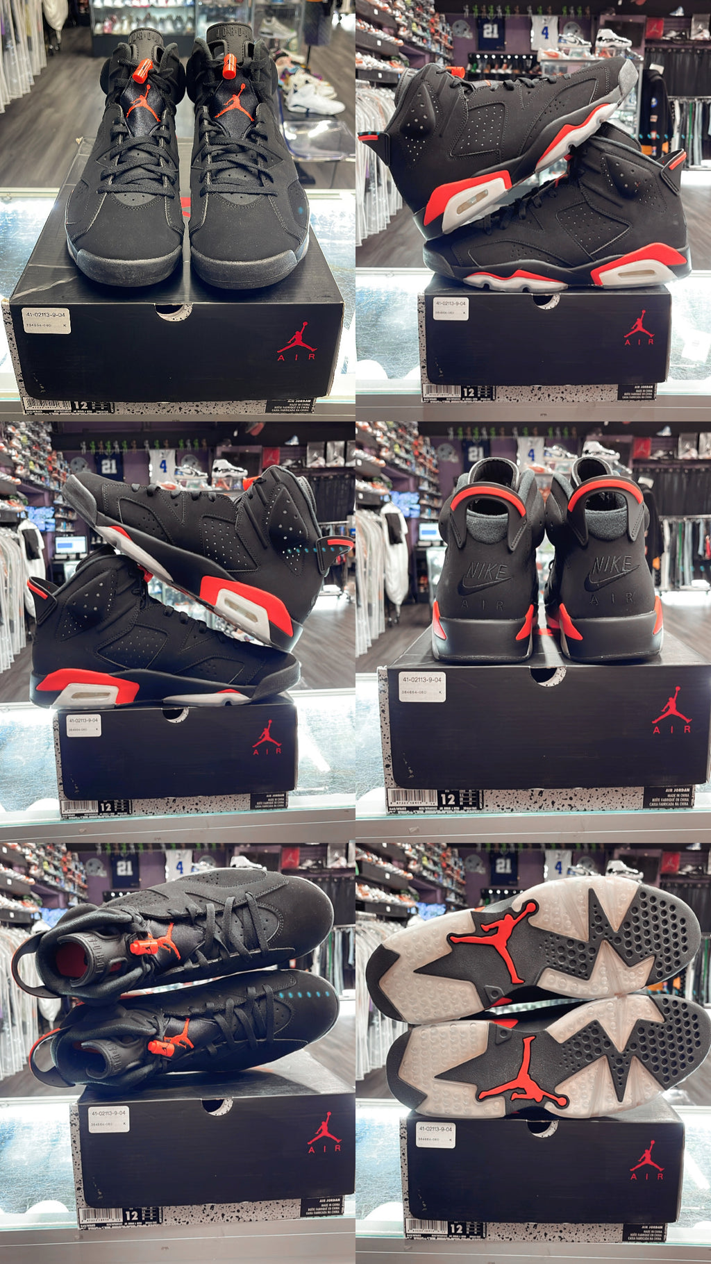 2019 Air Jordan Retro 6 "Black Infrared"