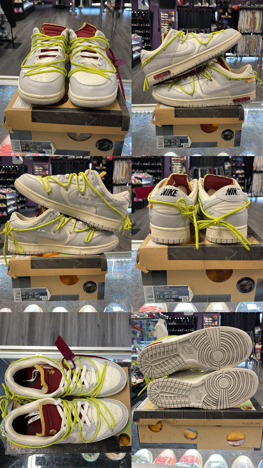 2021 Nike Dunk Low "Off-White Lot 8 "