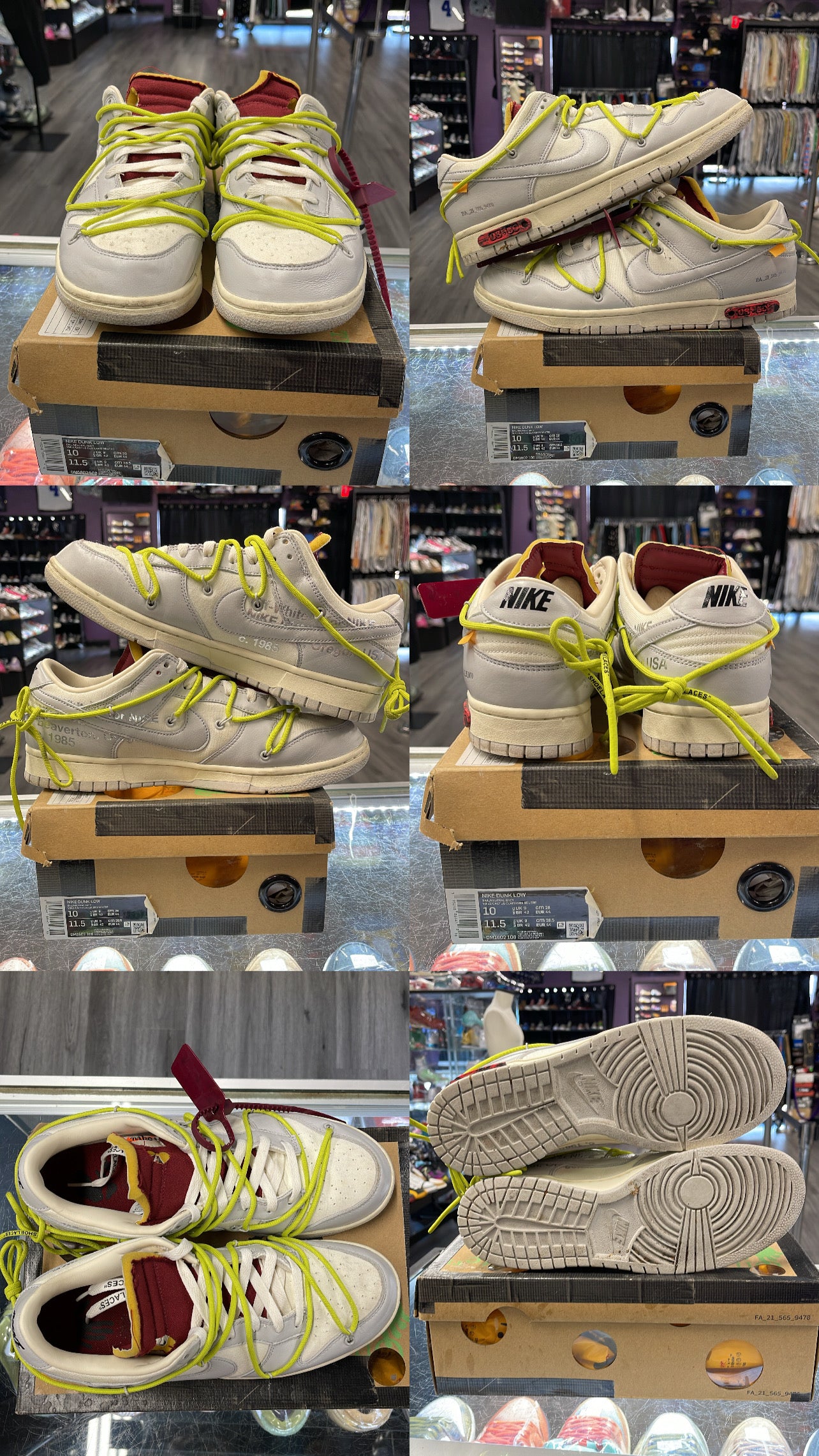 2021 Nike Dunk Low "Off-White Lot 8 "