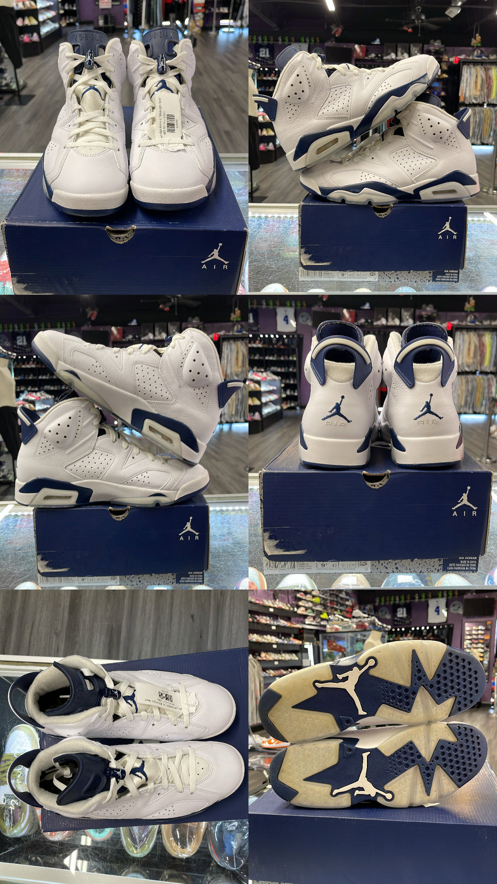 2022 Air Jordan Retro 6 "Midnight Navy"