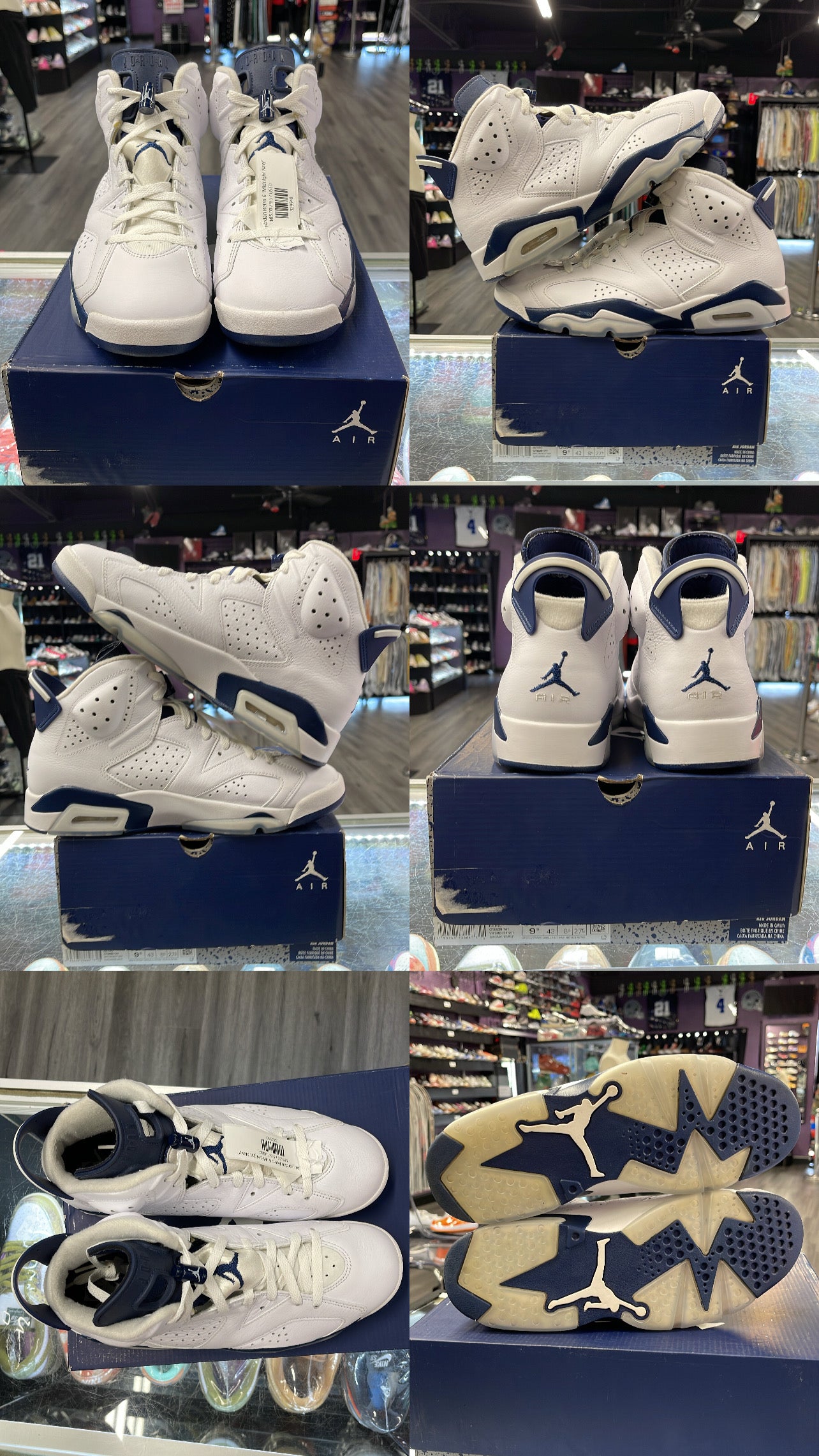 2022 Air Jordan Retro 6 "Midnight Navy"