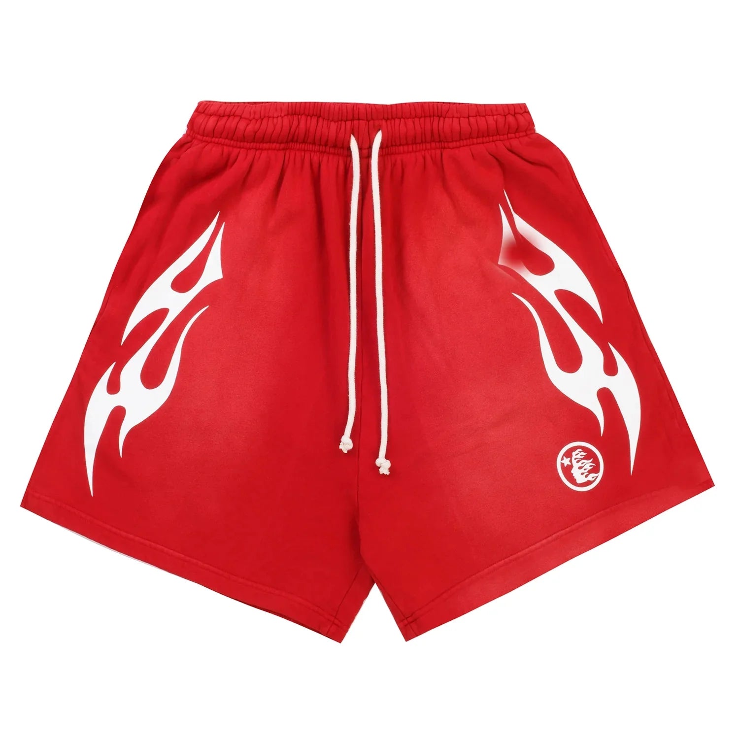 Hellstar Flame Shorts"Red/White"