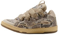 Lanvin Curb Sneaker "Beige Python"