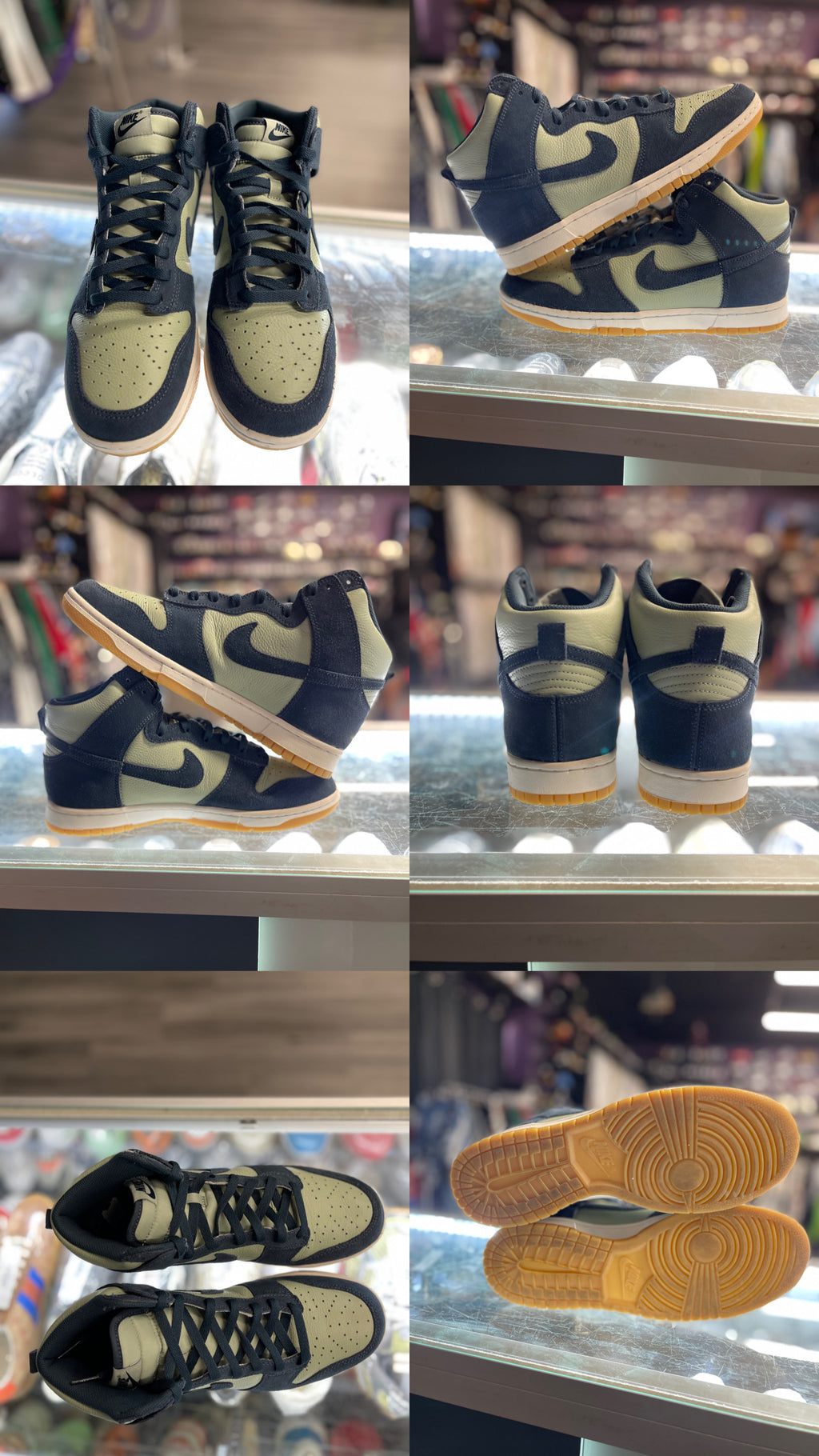 2024 Nike Dunk High Retro SE "Jade Horizon Phantom Gum Yellow Armory Navy"