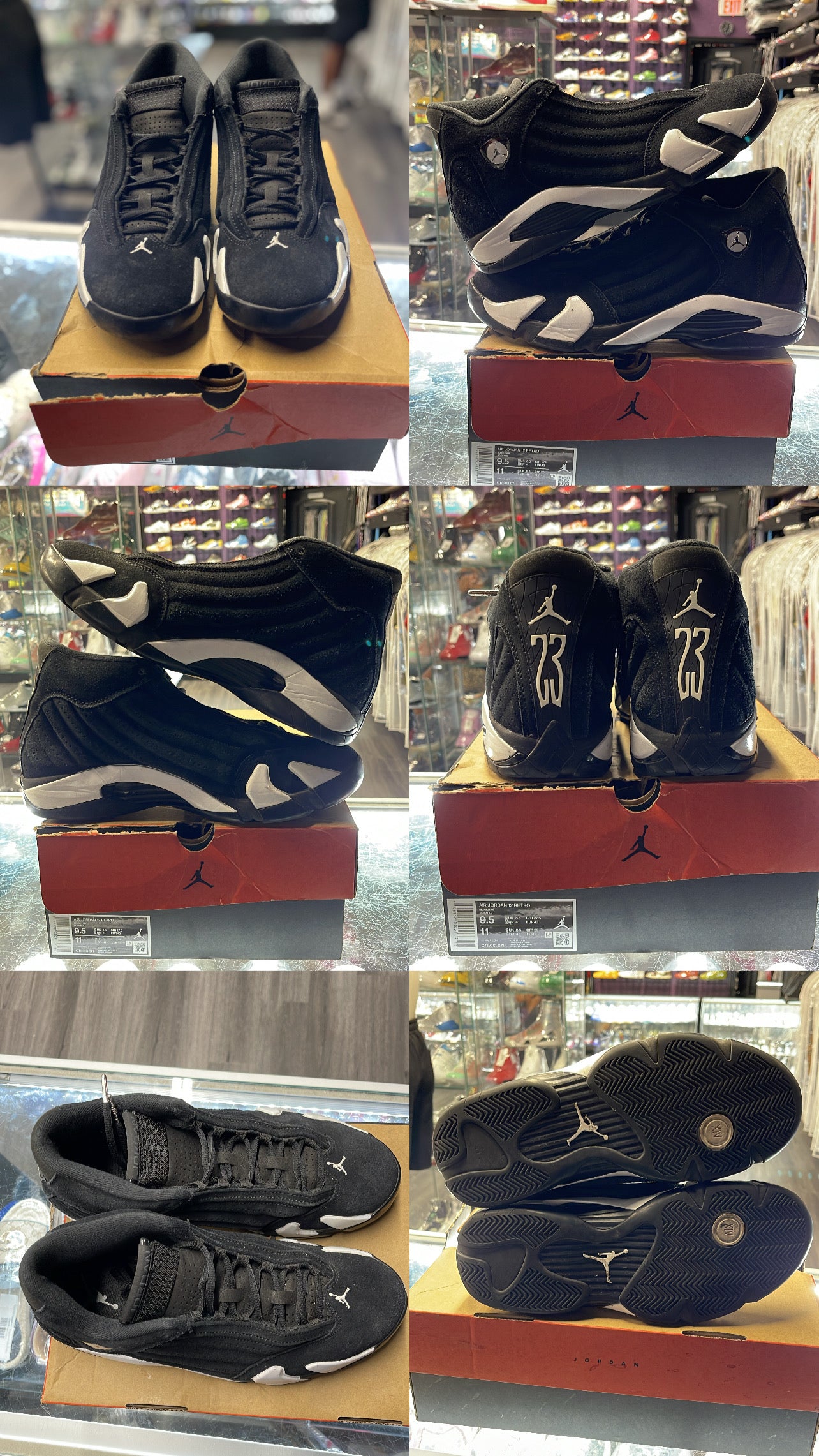 2023 Air Jordan Retro 14 "Black White"