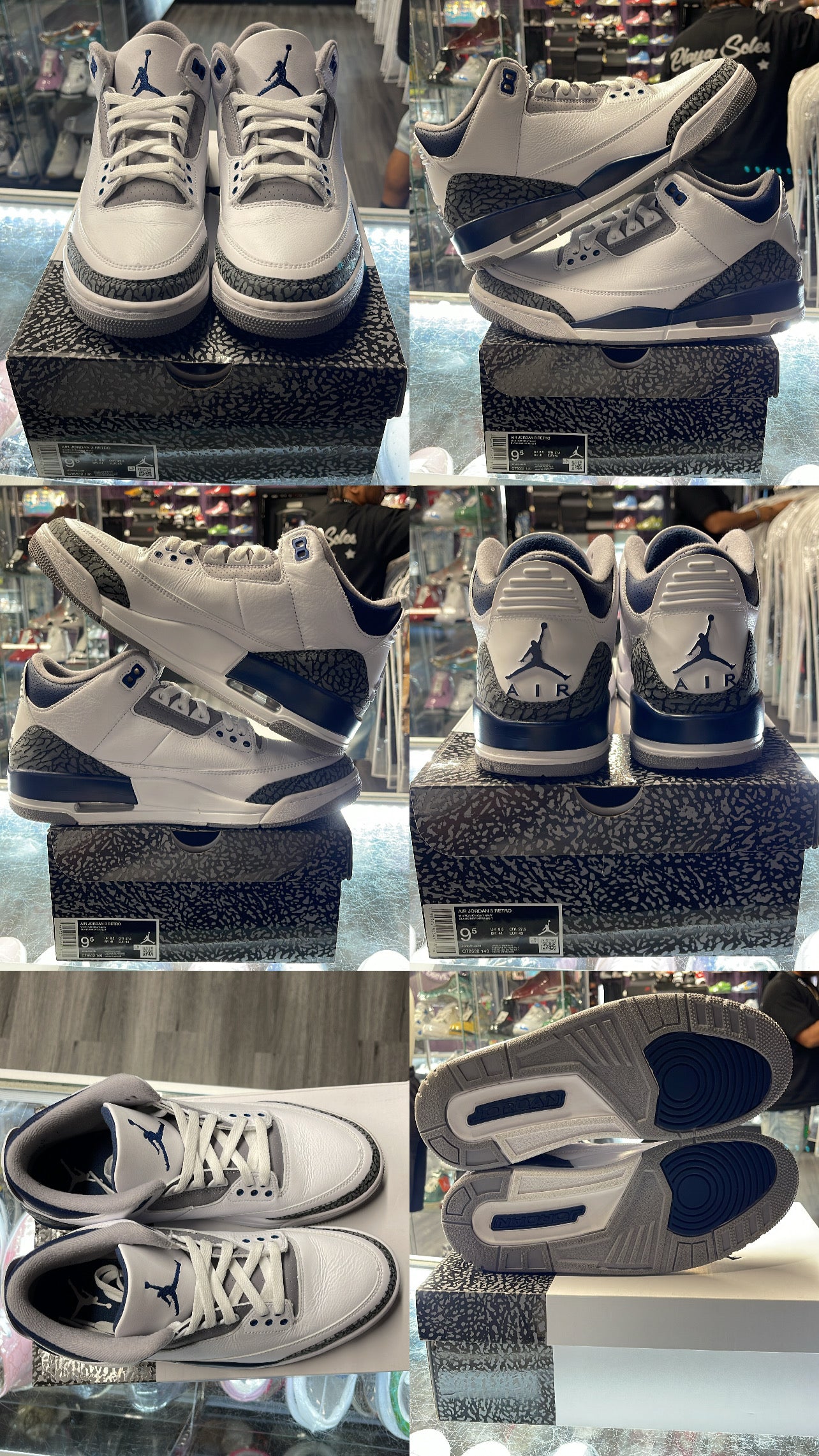 2023 Air Jordan Retro 3 "Midnight Navy"