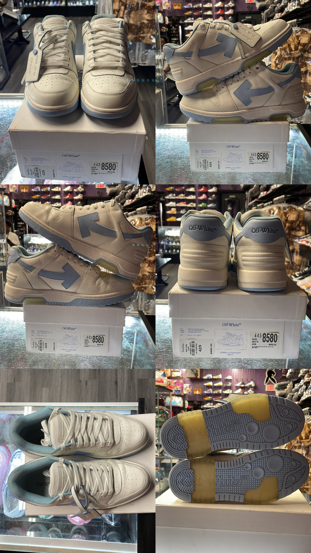 Off-White Out Of Office "White/Light Blue"