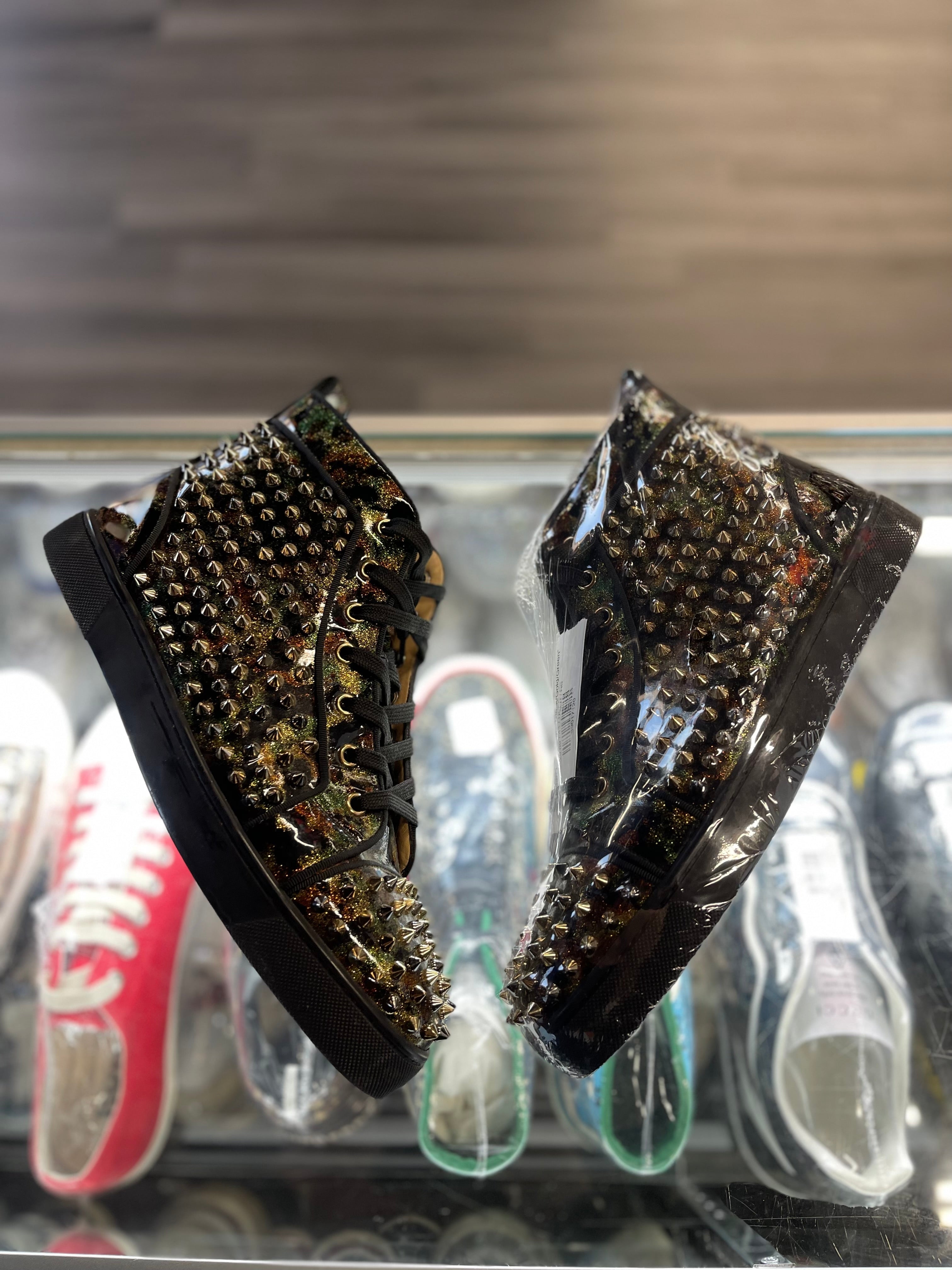 Christian Louboutin "Black/Gold/Green"