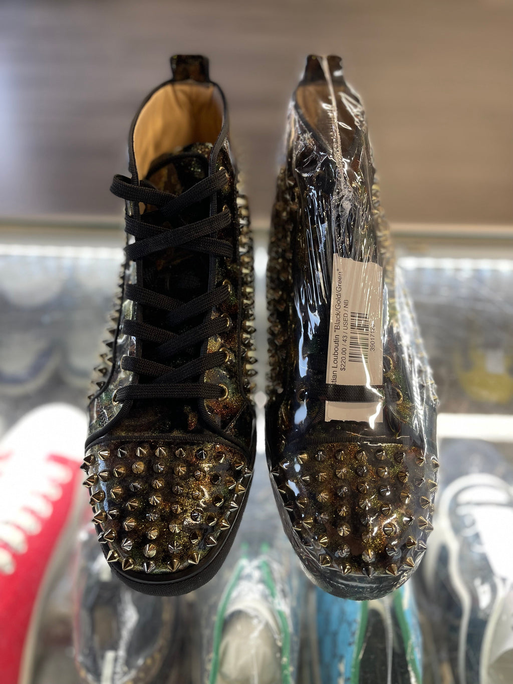 Christian Louboutin "Black/Gold/Green"