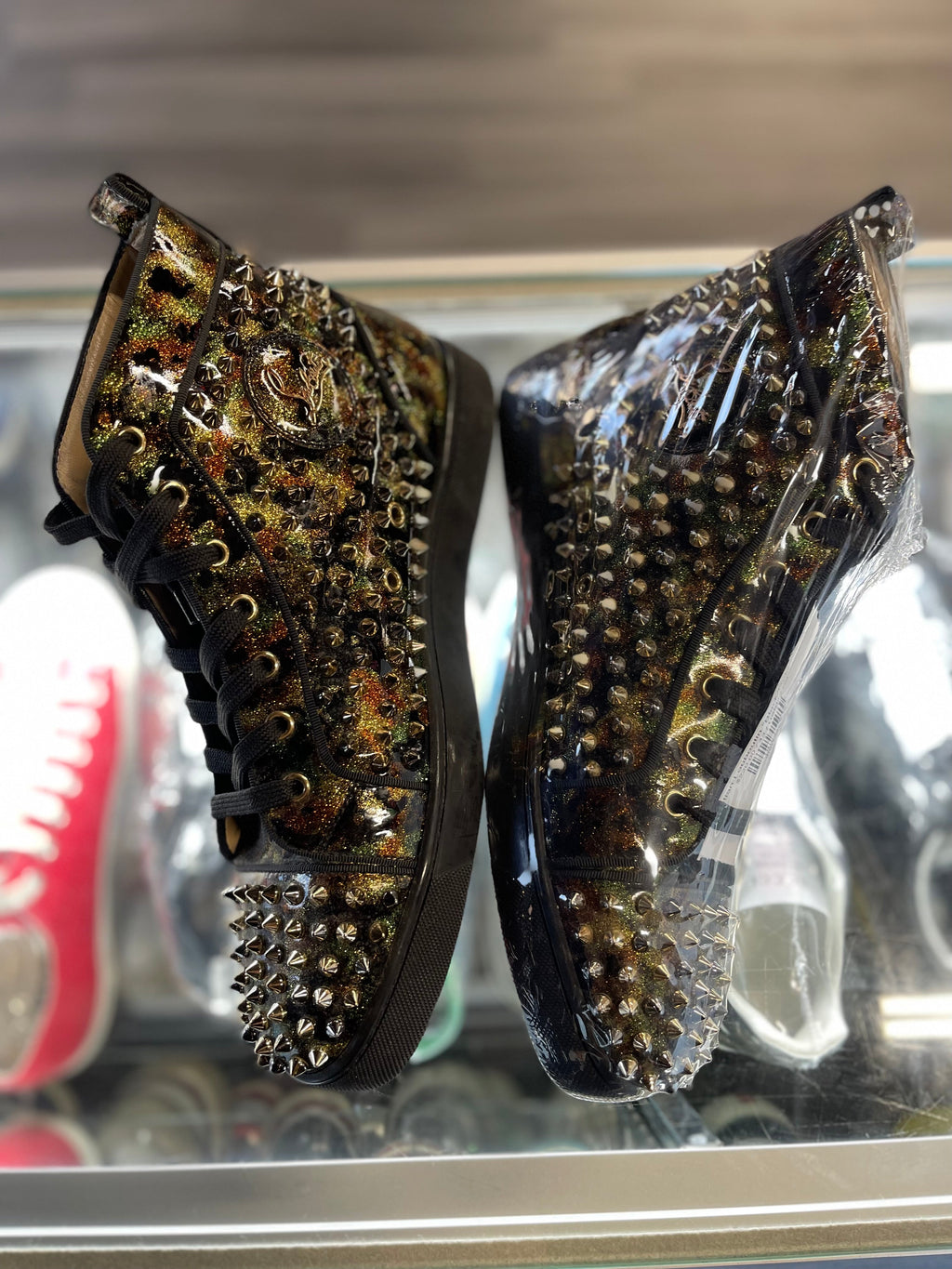 Christian Louboutin "Black/Gold/Green"