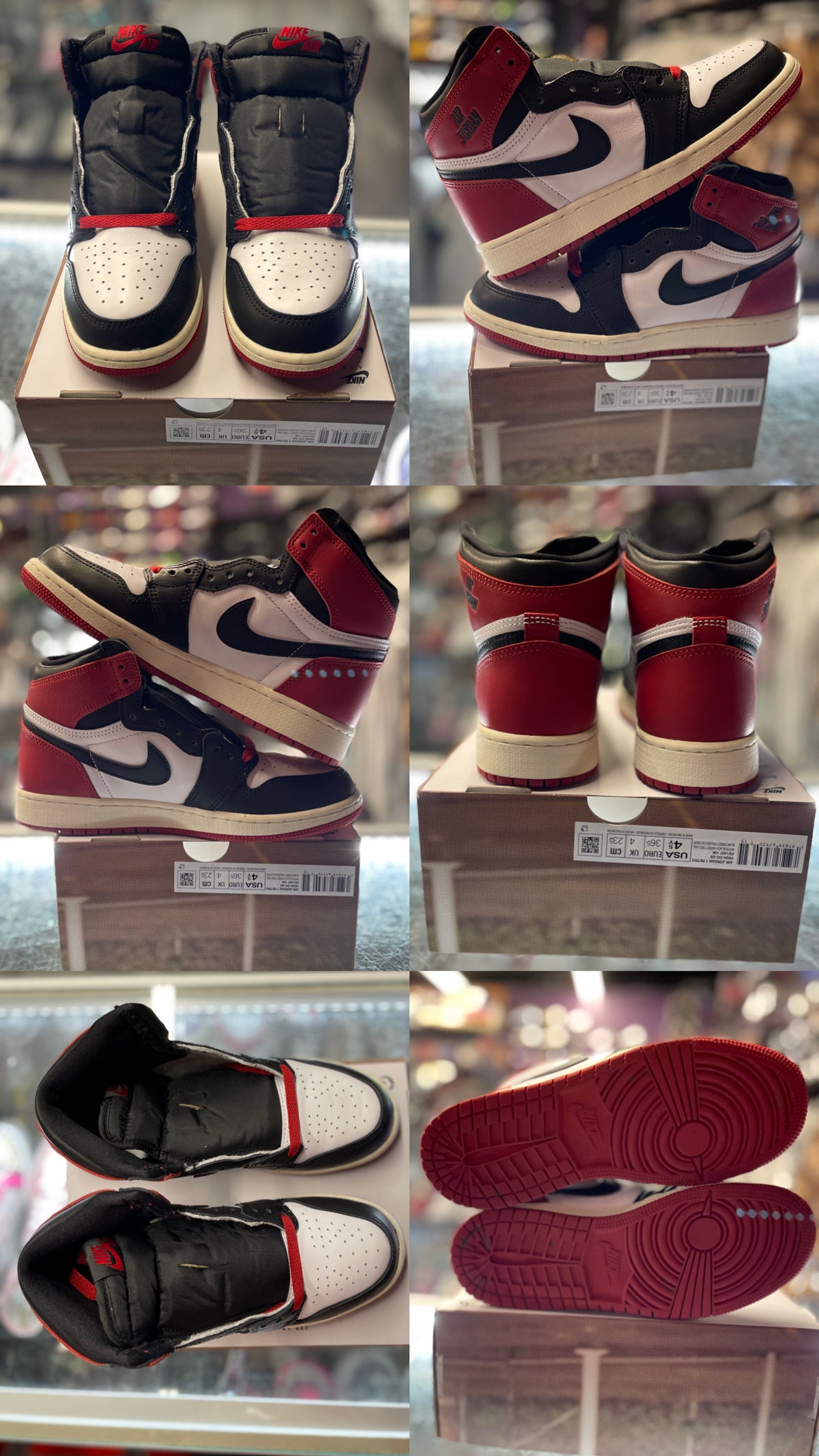 2025 Air Jordan Retro 1 High OG "Black Toe Reimagined" (GS)