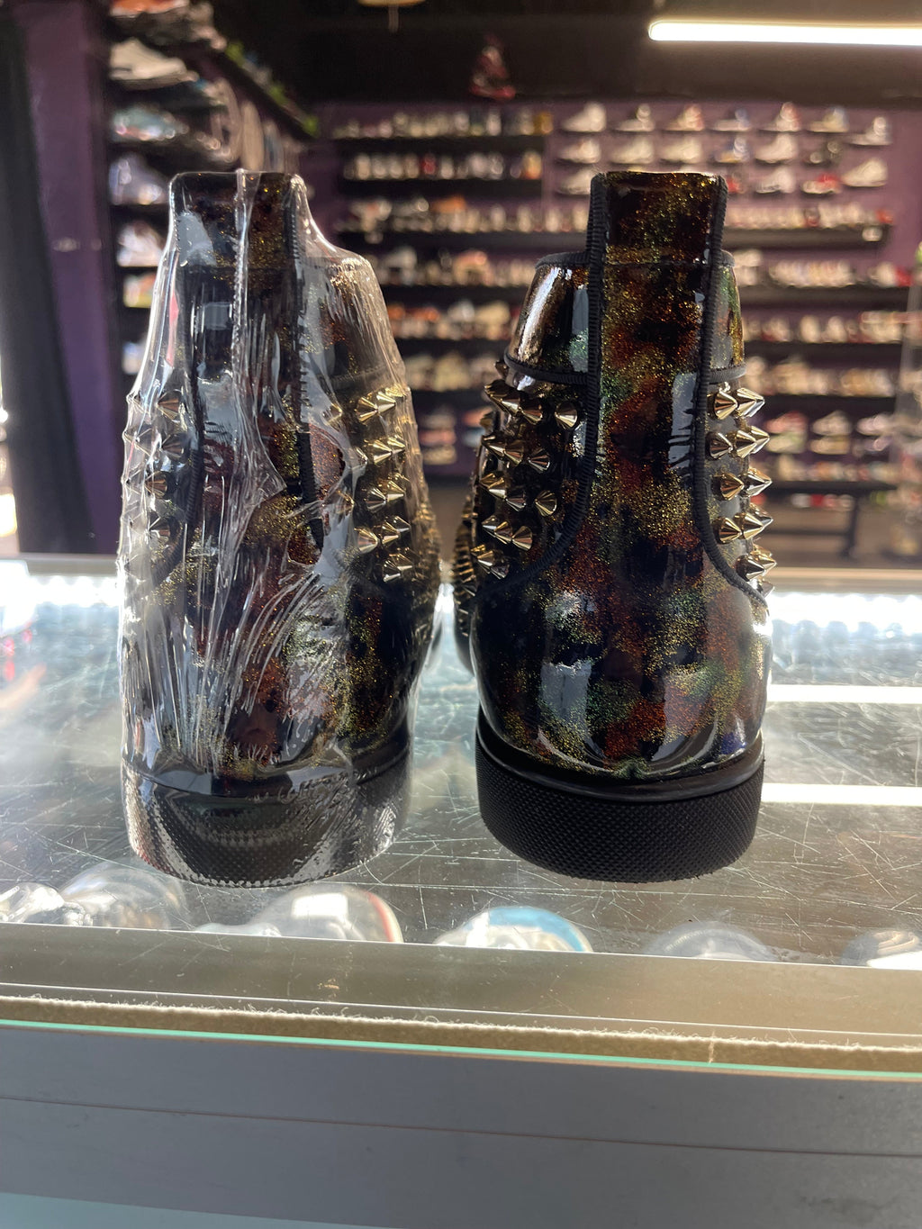 Christian Louboutin "Black/Gold/Green"