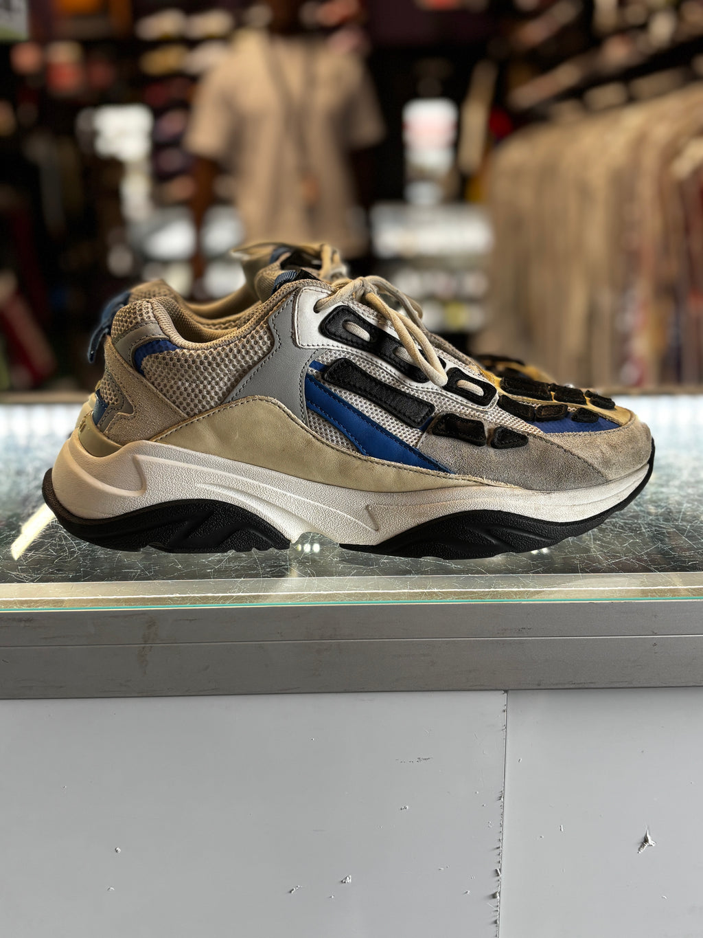 Amiri Bone Runner "White/Blue"