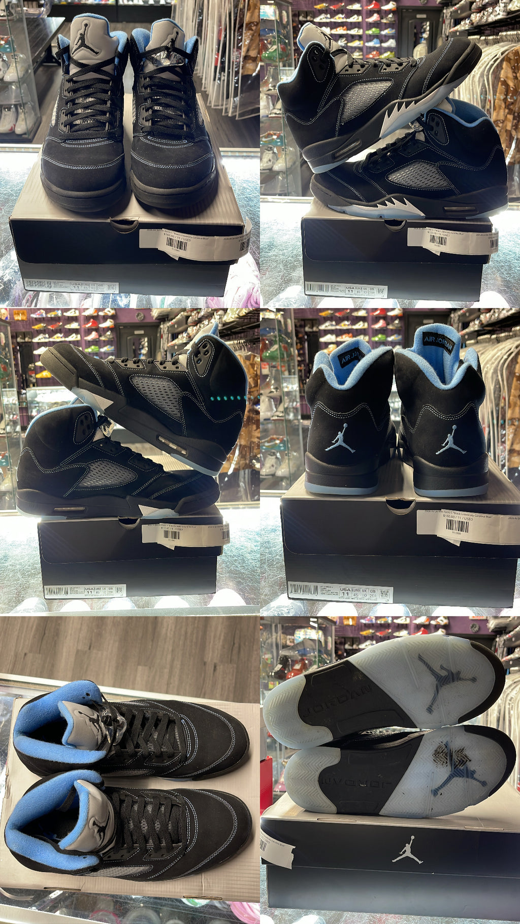 2026 Air Jordan Retro 5 "Black University Carolina Blue"