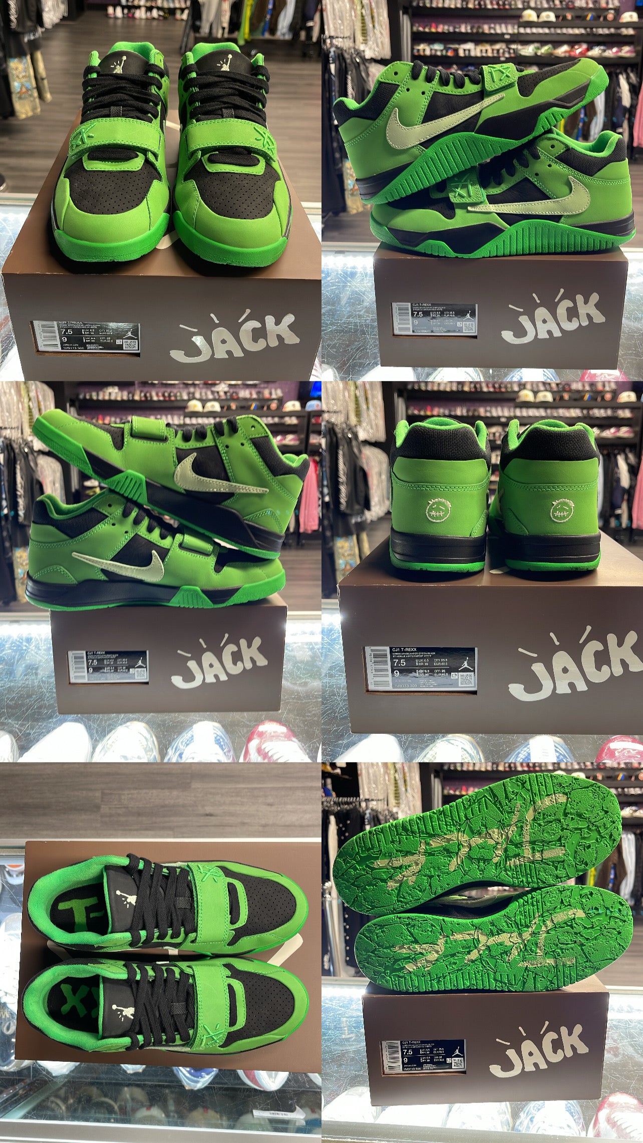 2026 Jordan CJ1 T-Rexx "Travis Scott Green Spark"