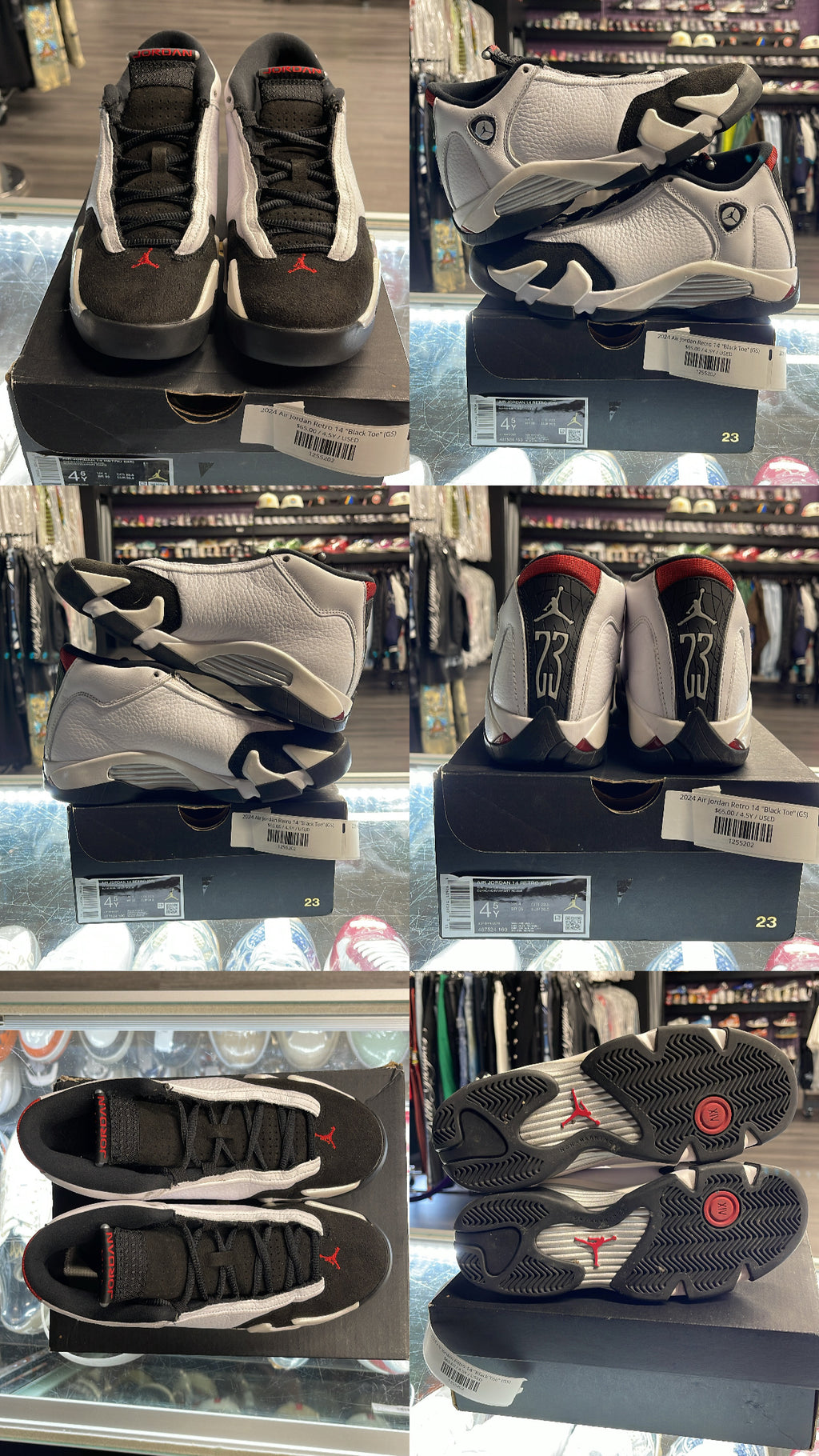 2024 Air Jordan Retro 14 "Black Toe" (GS)