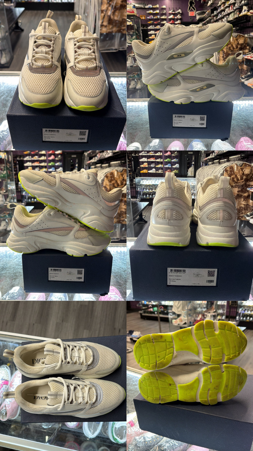 Christian Dior B22 "White/Green Bottom"
