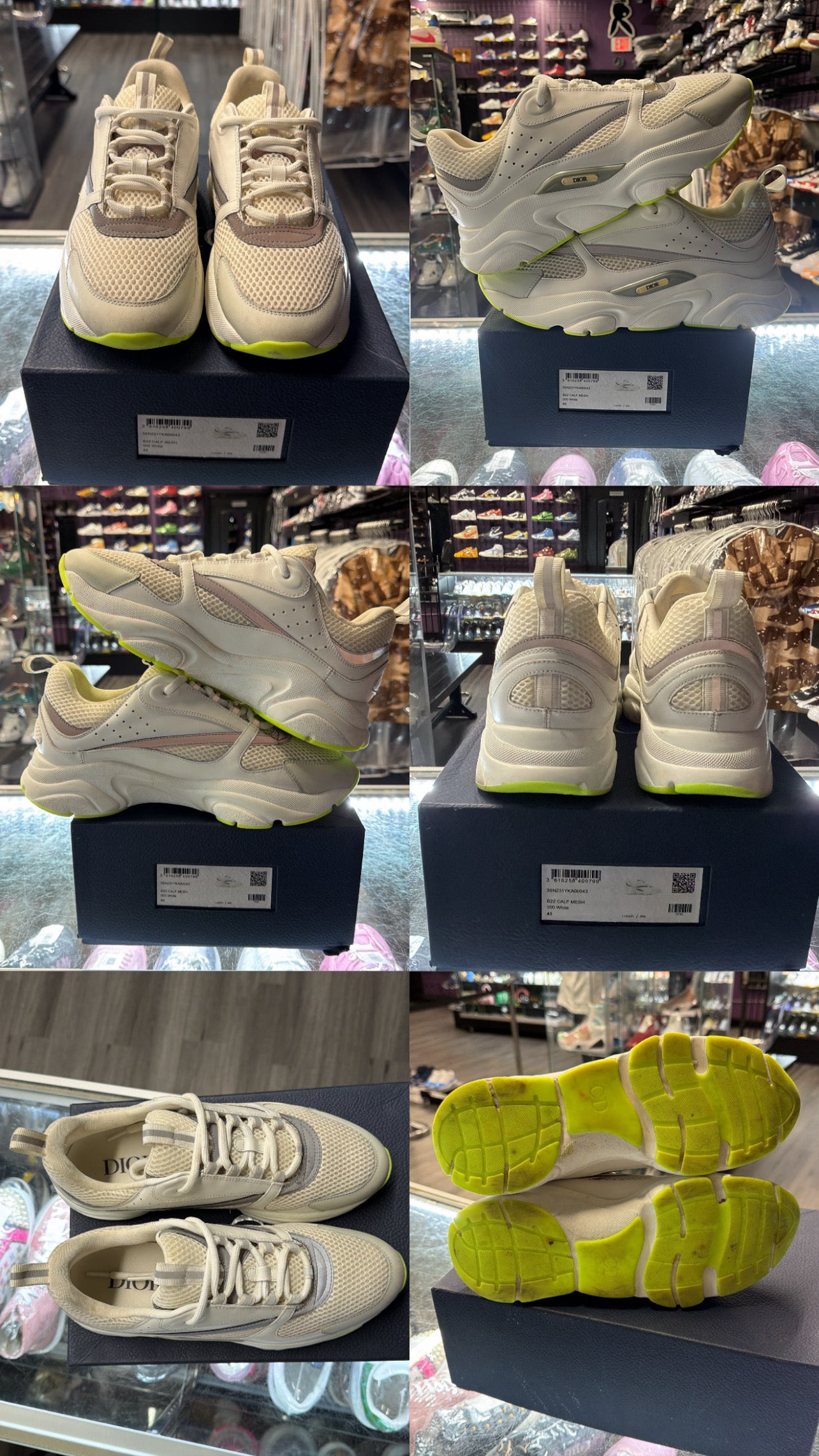 Christian Dior B22 "White/Green Bottom"