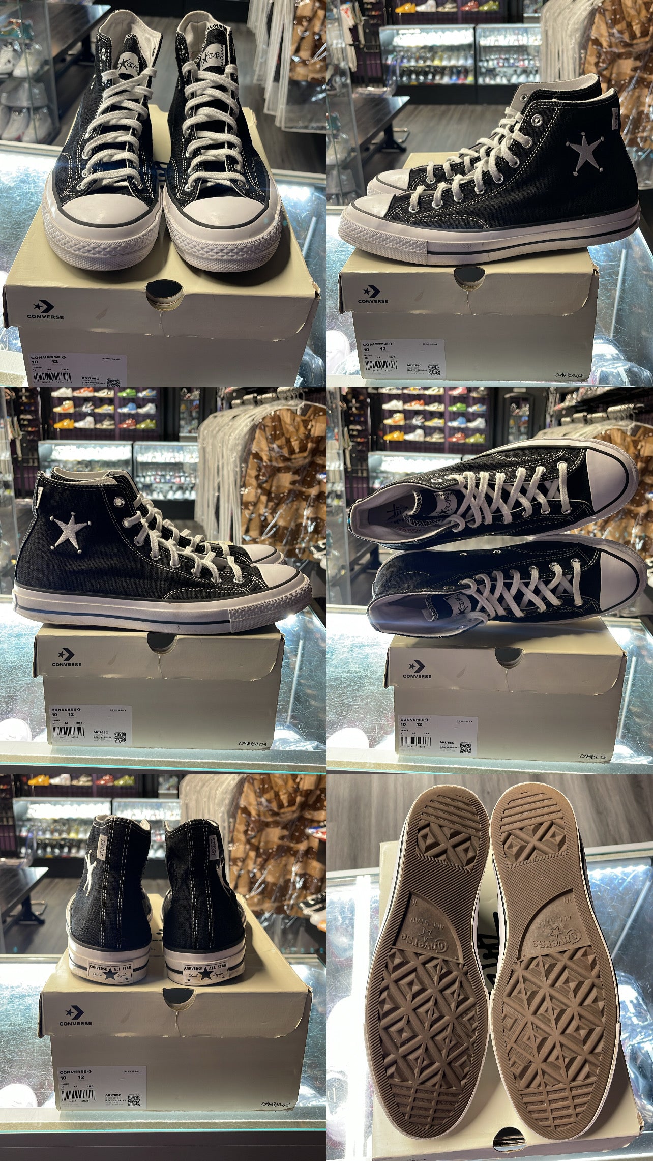 2022 Converse Chuck Taylor All Star 70 Hi "Stussy Black"