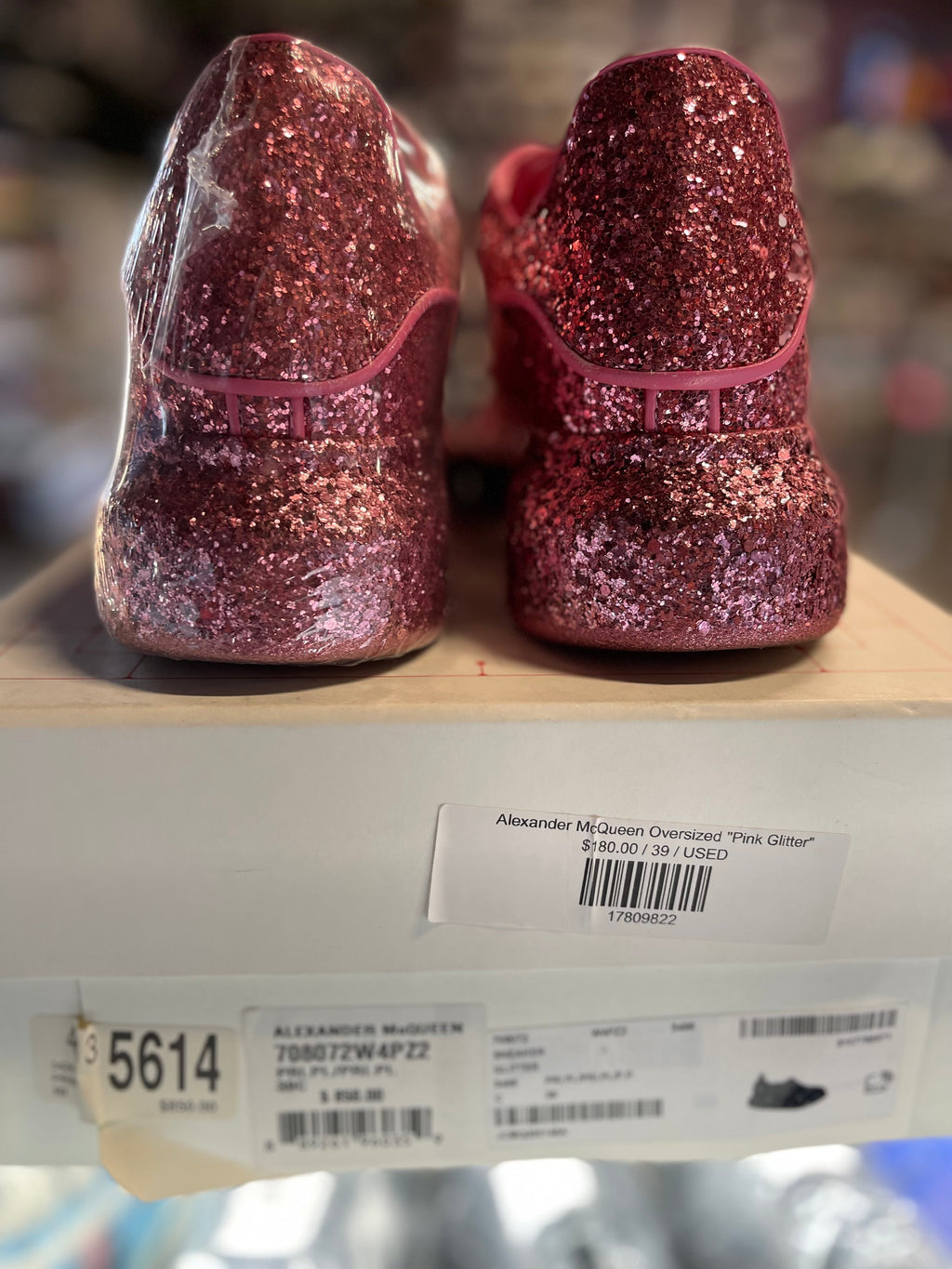 Alexander McQueen Oversized "Pink Glitter"