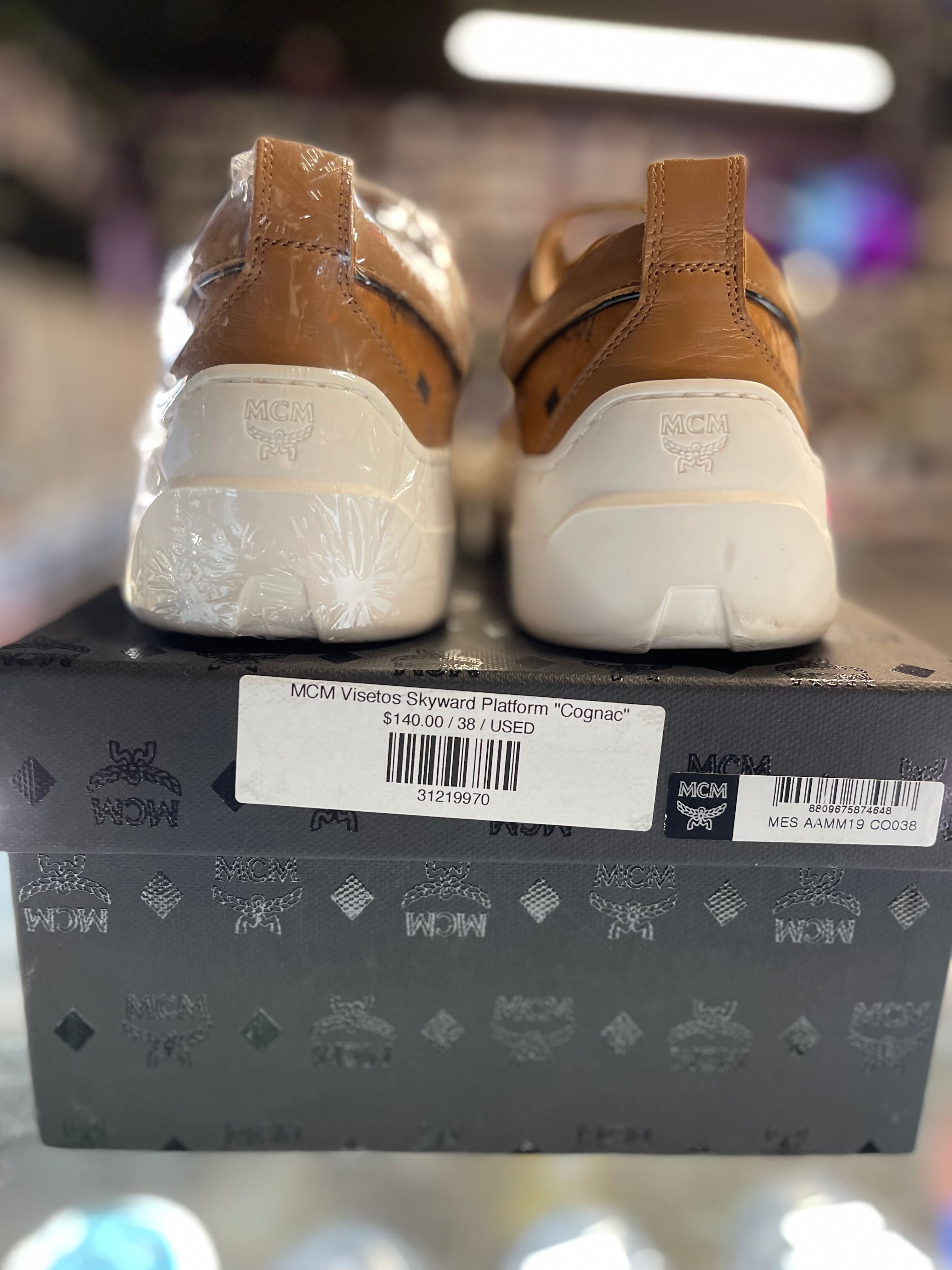 MCM Visetos Skyward Platform "Cognac"