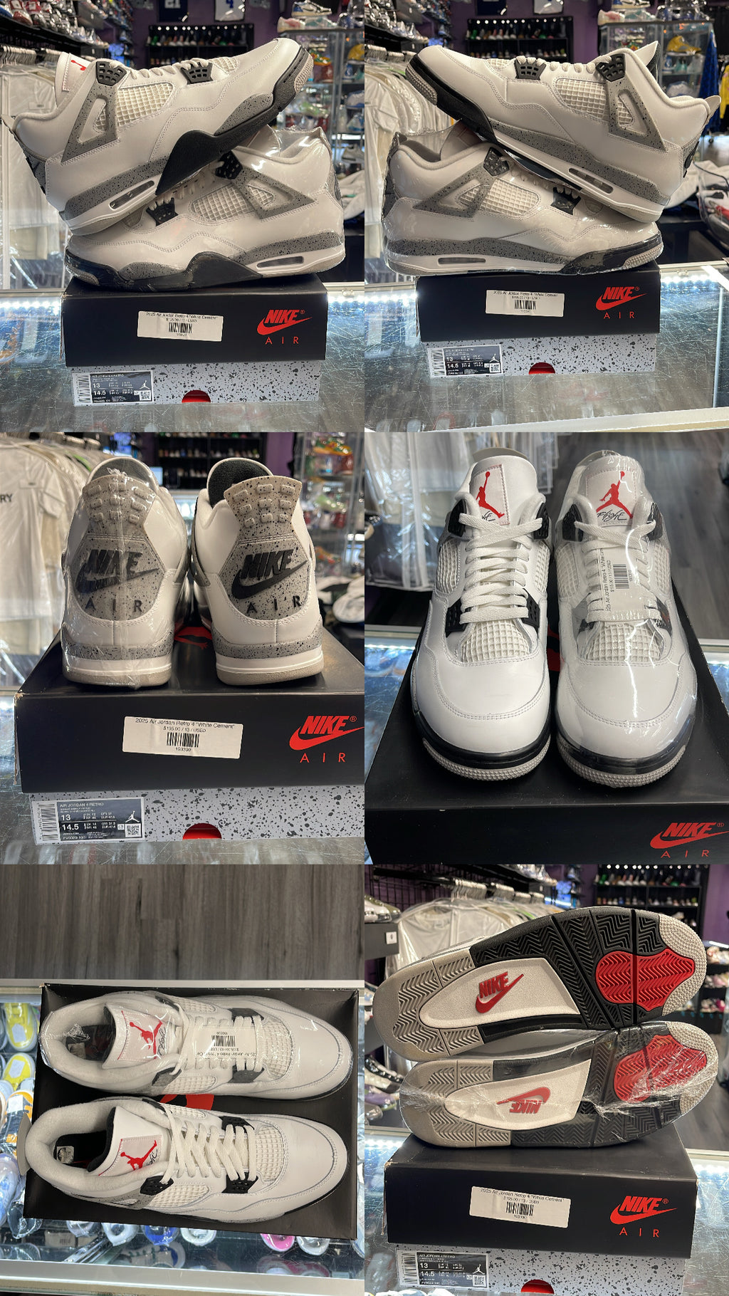 2025 Air Jordan Retro 4 "White Cement"