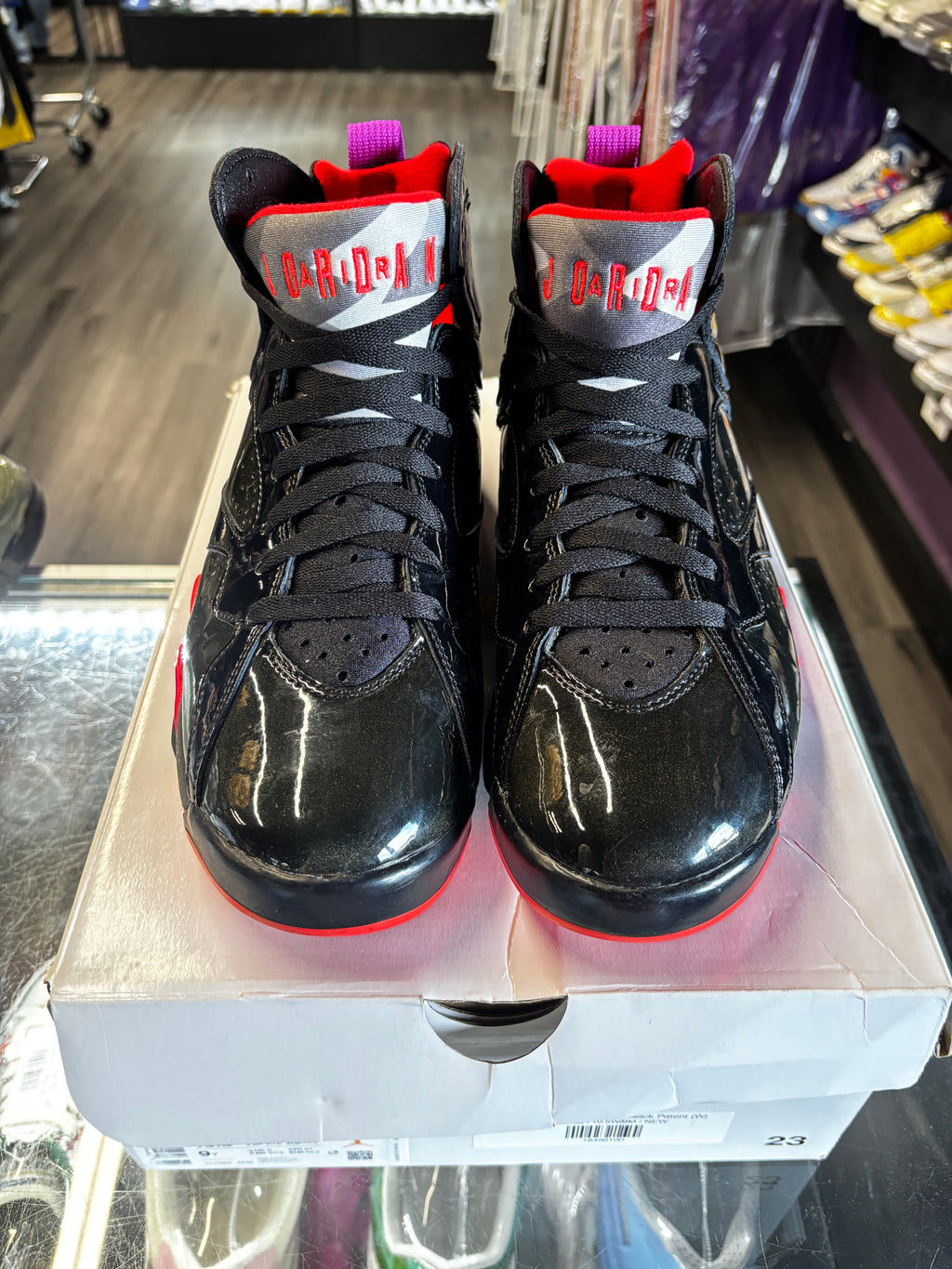 2019 Air Jordan Retro 7 "Black Patent (W)