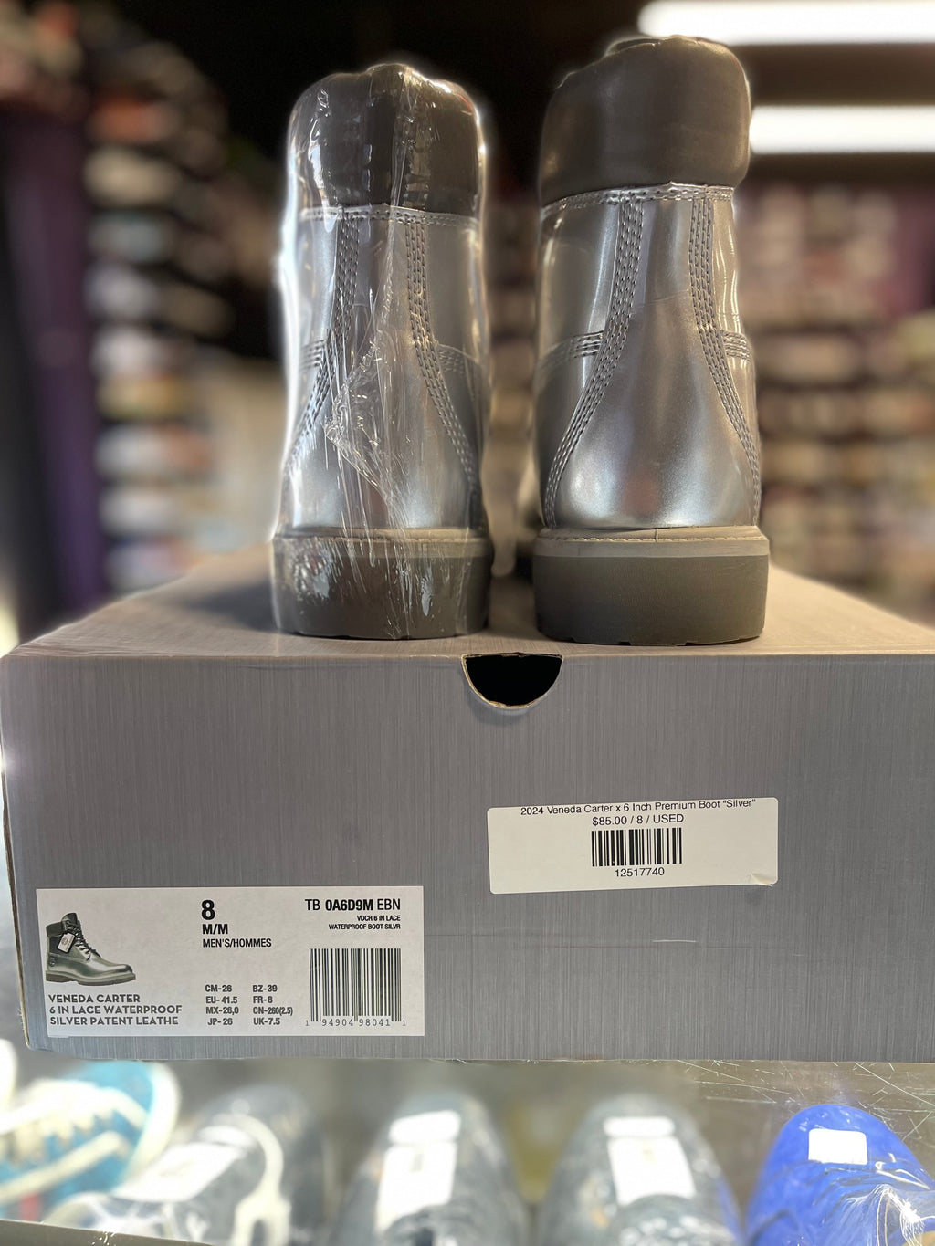 2024 Veneda Carter x 6 Inch Premium Boot "Silver"