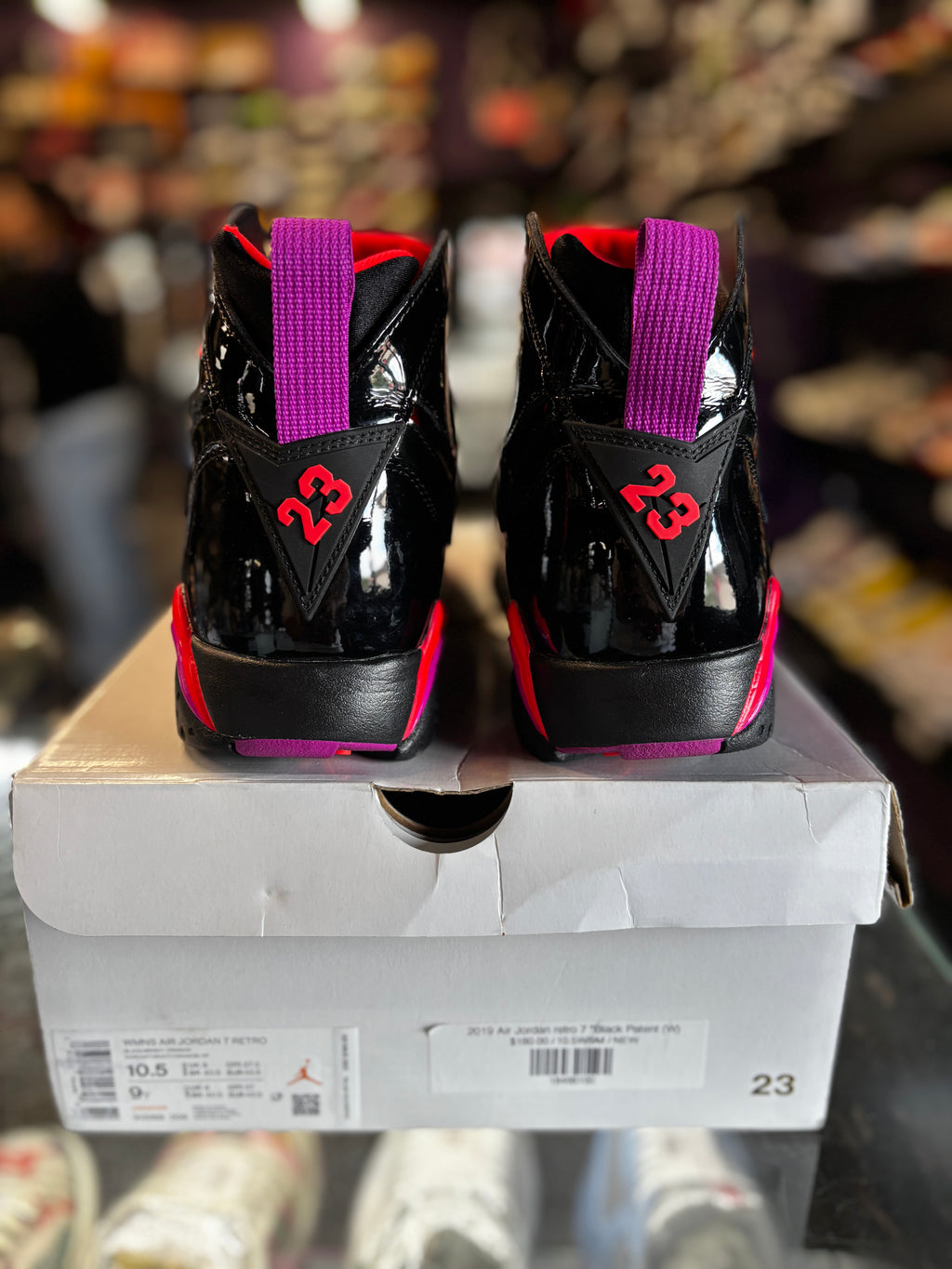 2019 Air Jordan Retro 7 "Black Patent (W)