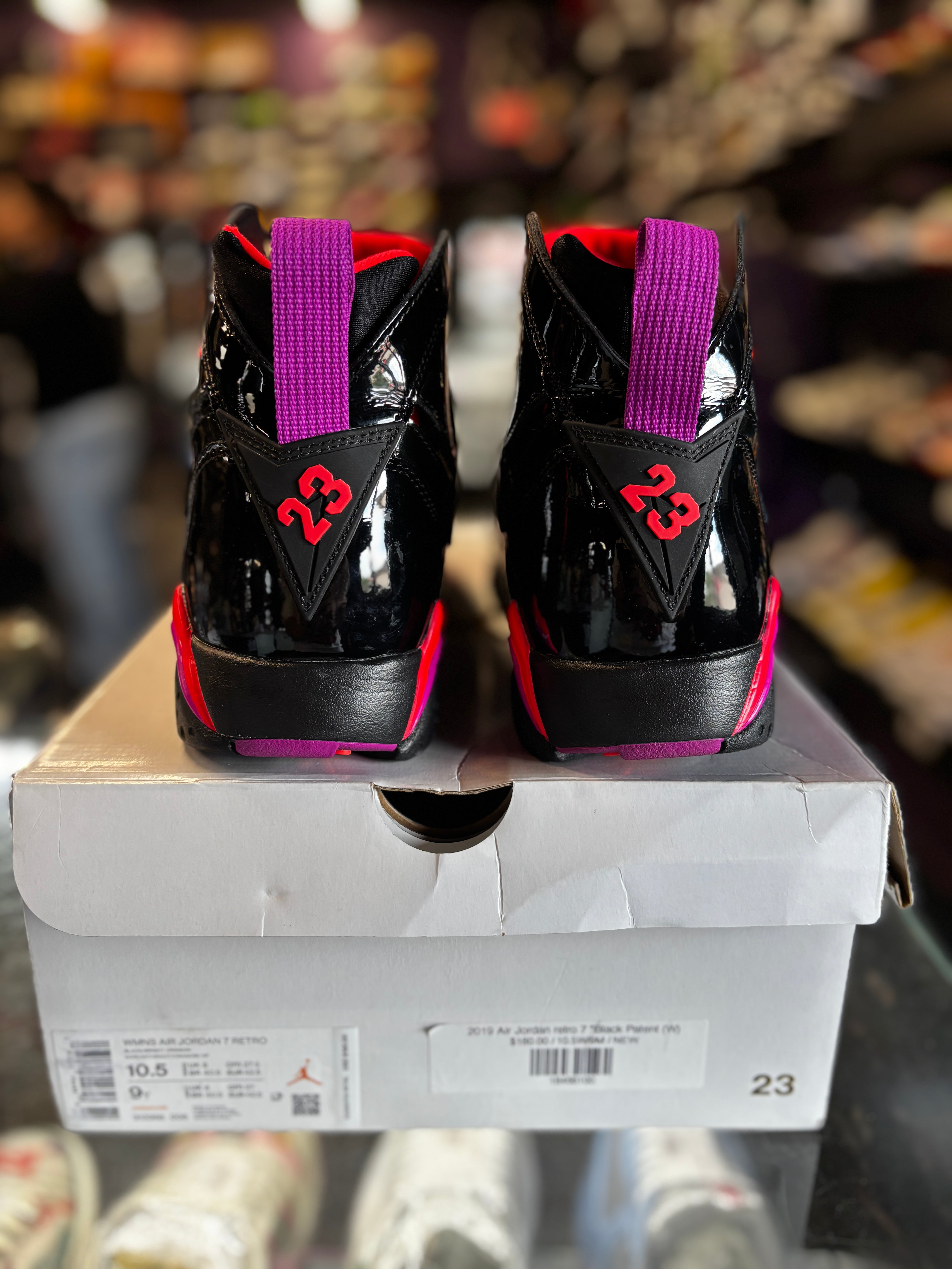2019 Air Jordan Retro 7 "Black Patent (W)